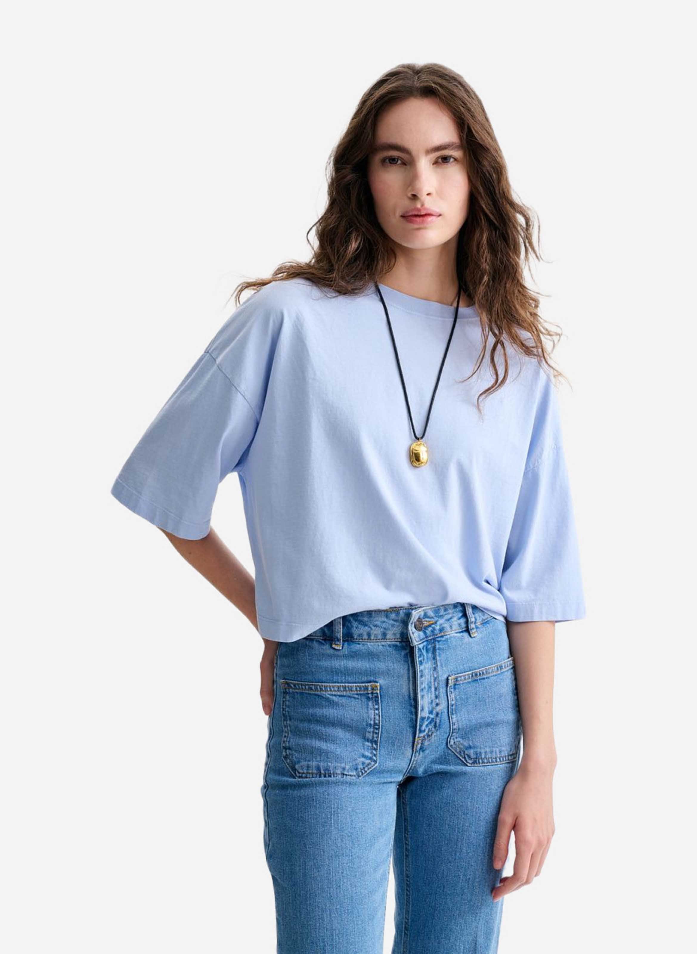 Kurzes T-Shirt aus Bio-Baumwolle VANESSA BRUNO
