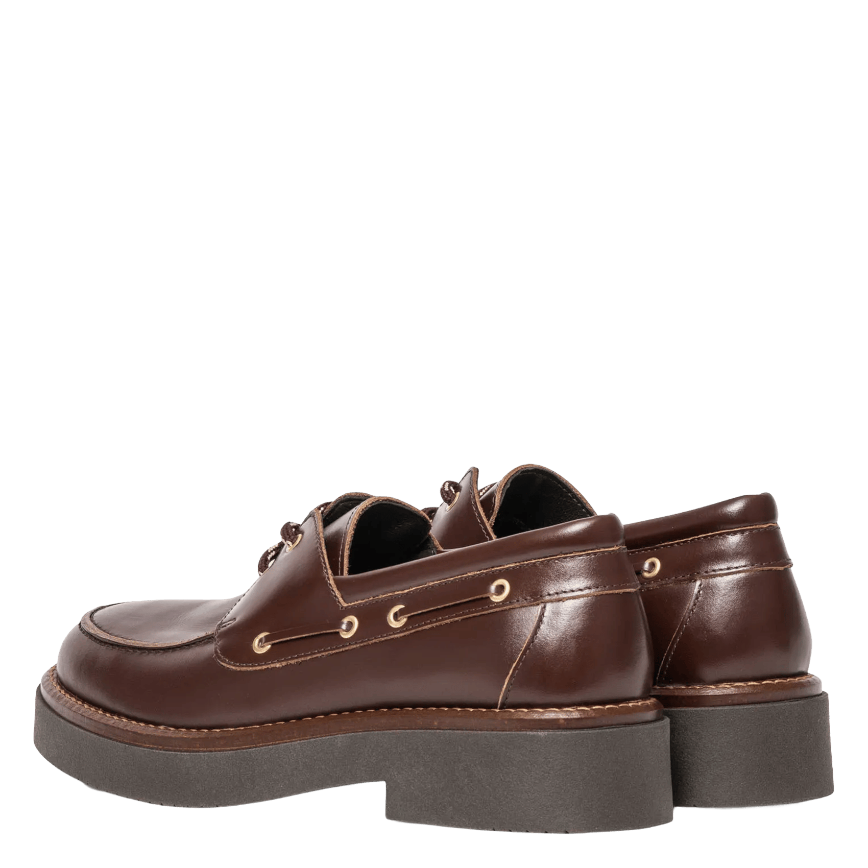 Derbies en cuir BOCAGE Marron