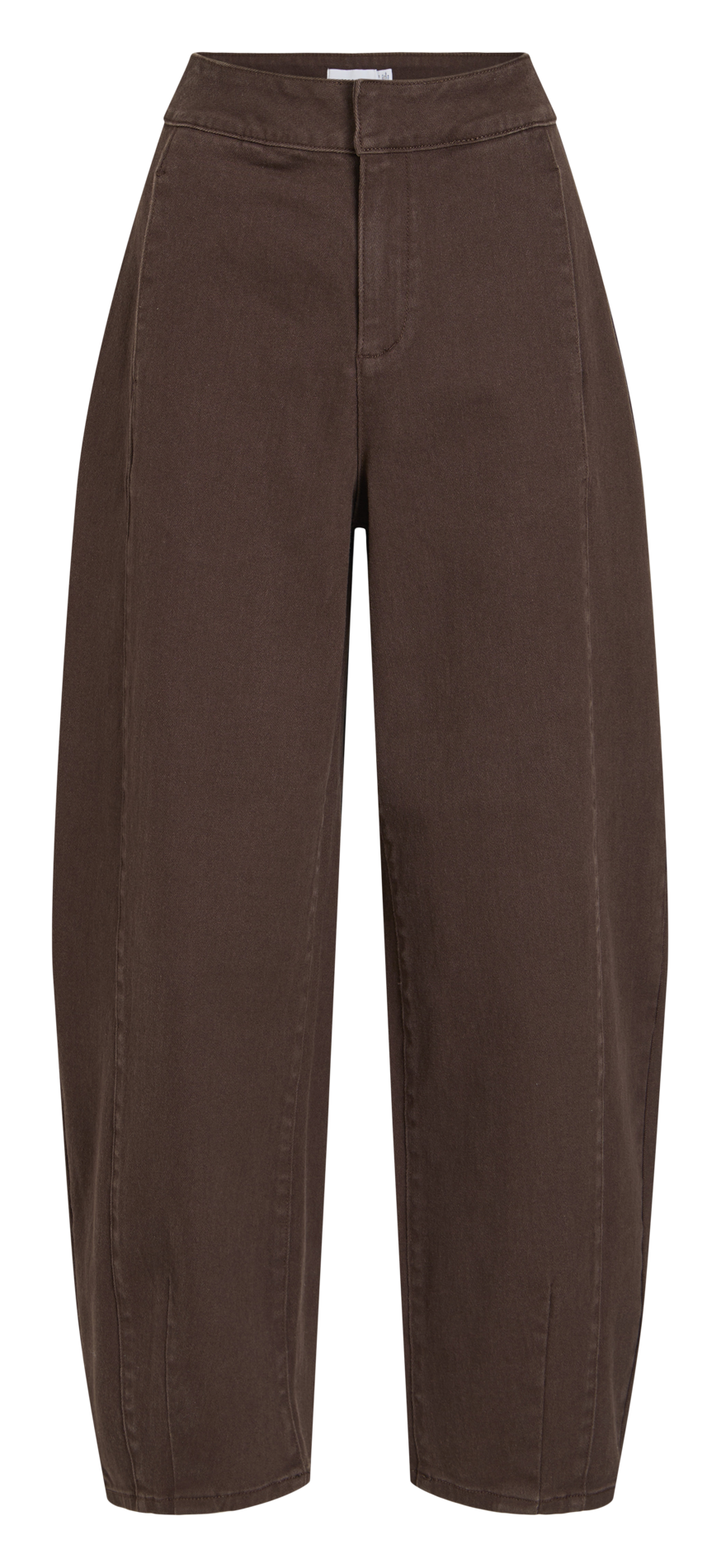Hoch geschnittene Baumwollmischung Jeansrock VILA Braun