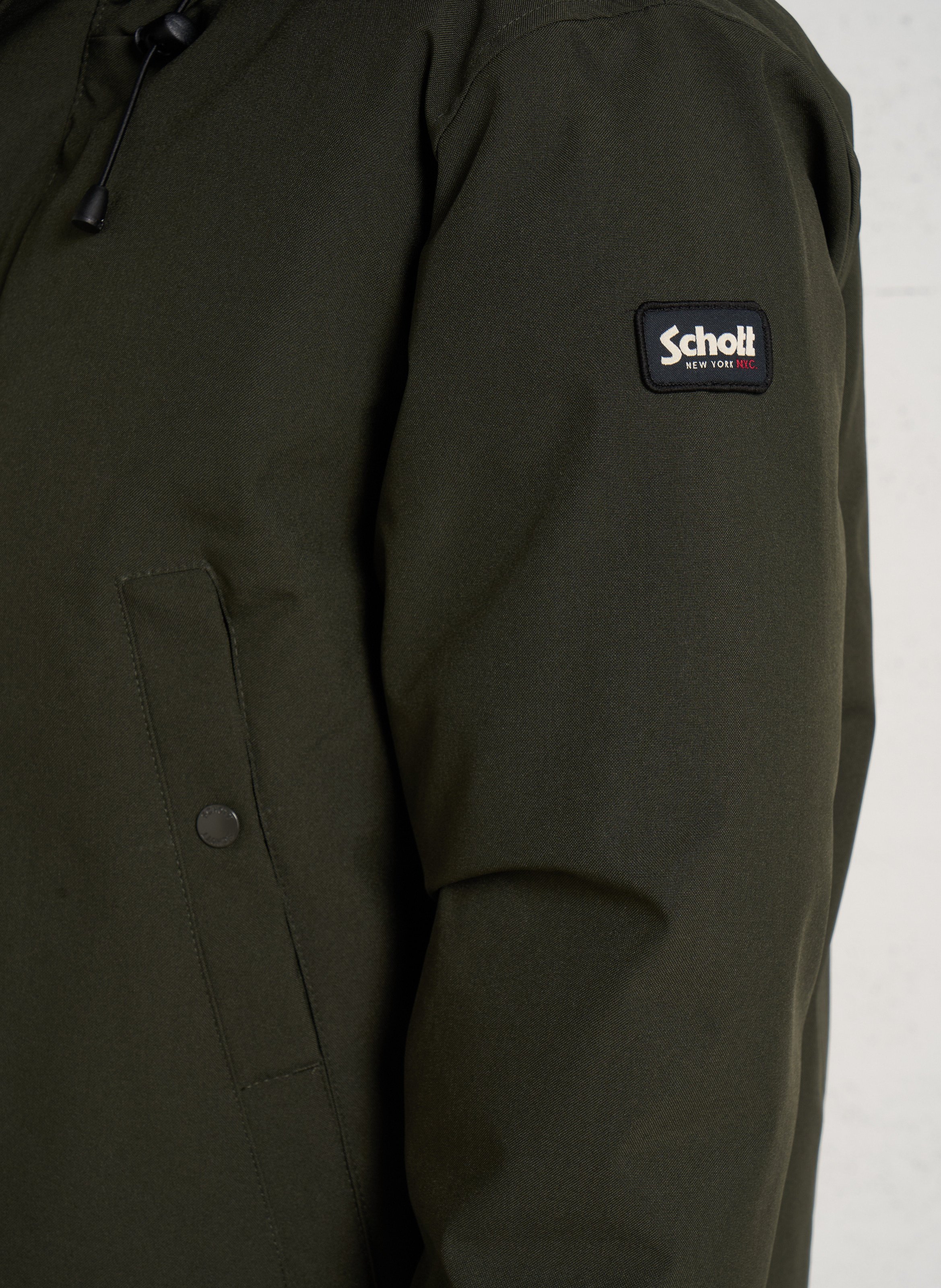 Hooded parka SCHOTT Khaki
