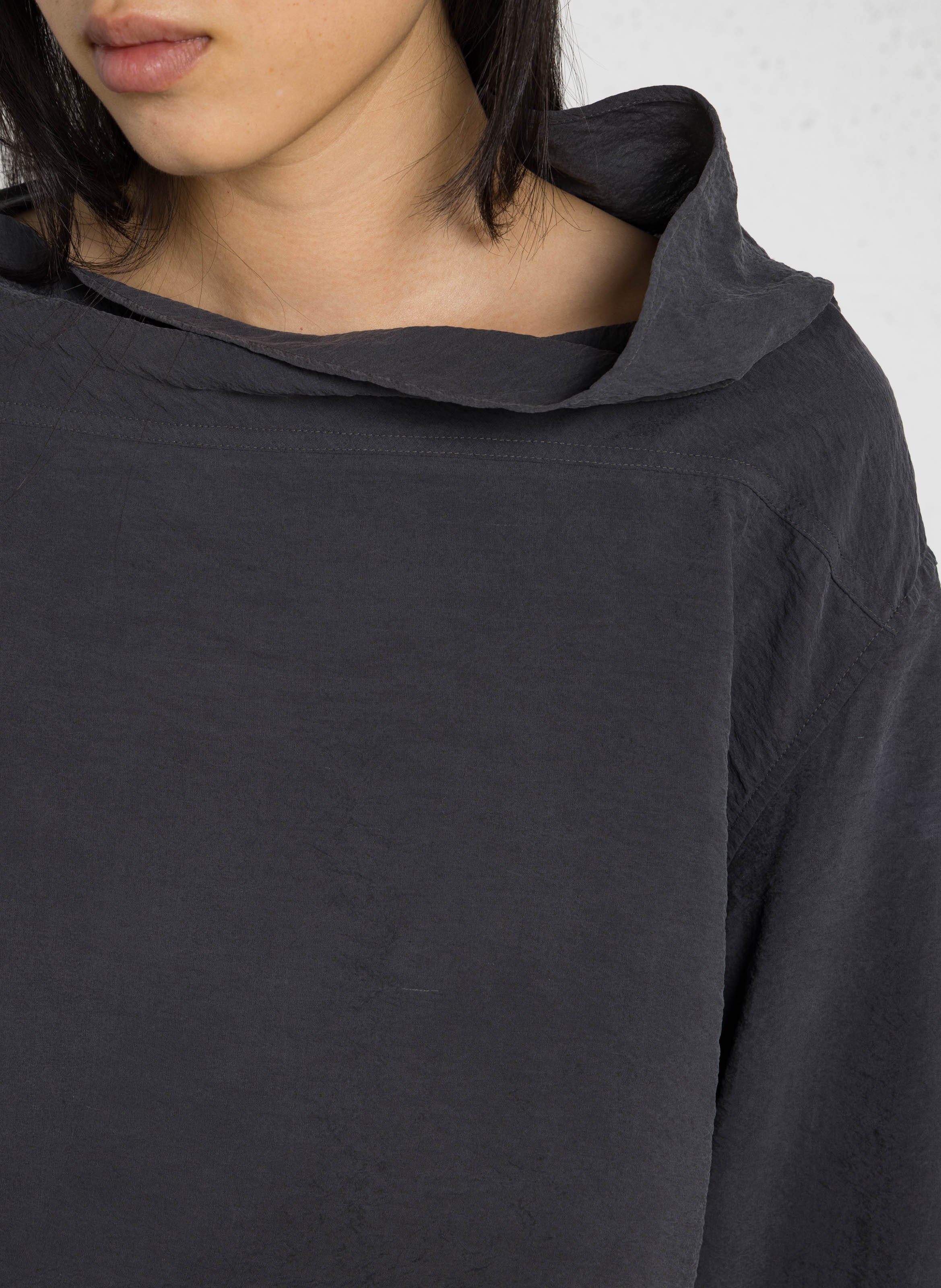 Long-sleeve silk blend top SOEUR Grey