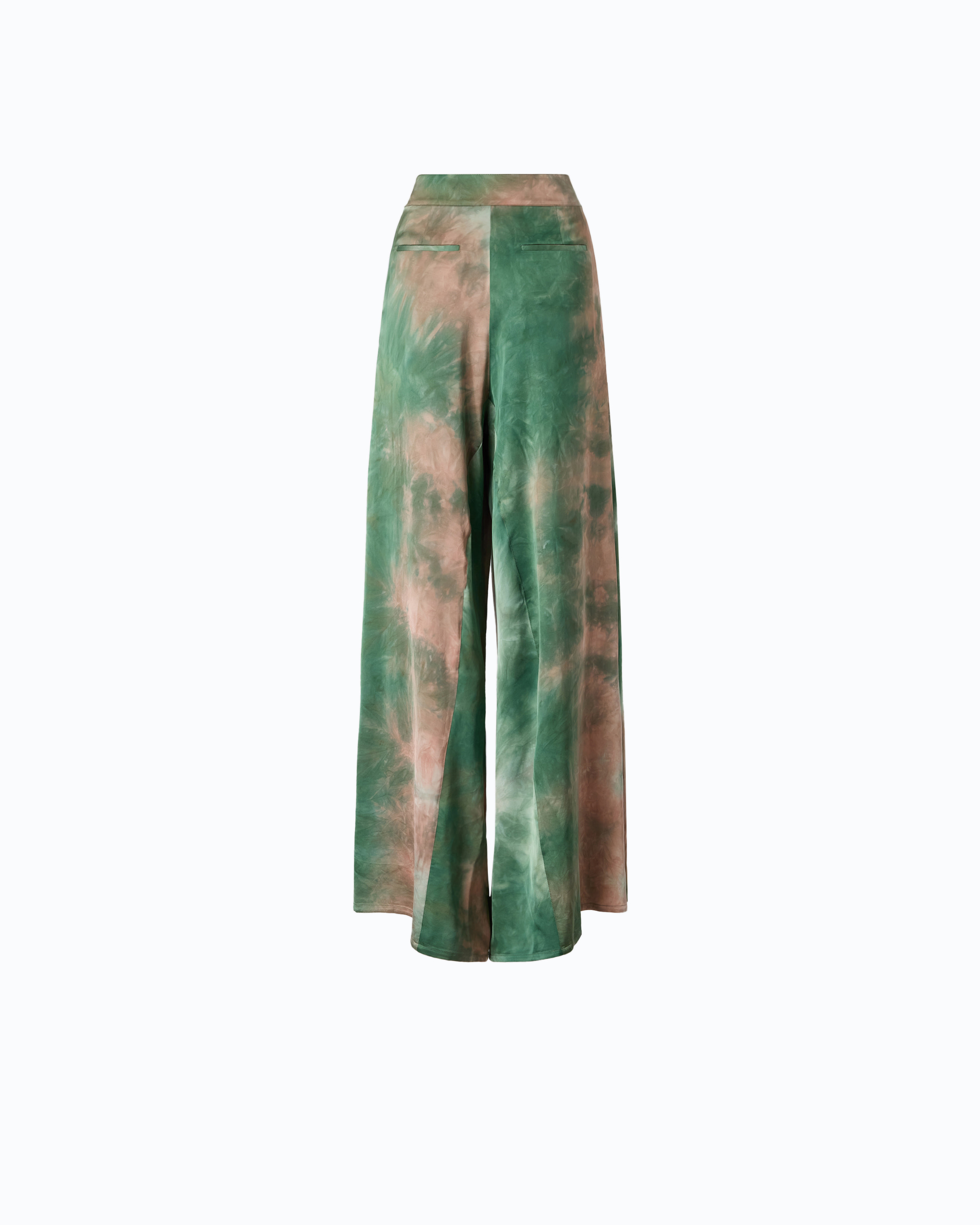 Satin trousers with gradient reflections PINKO Multicolored
