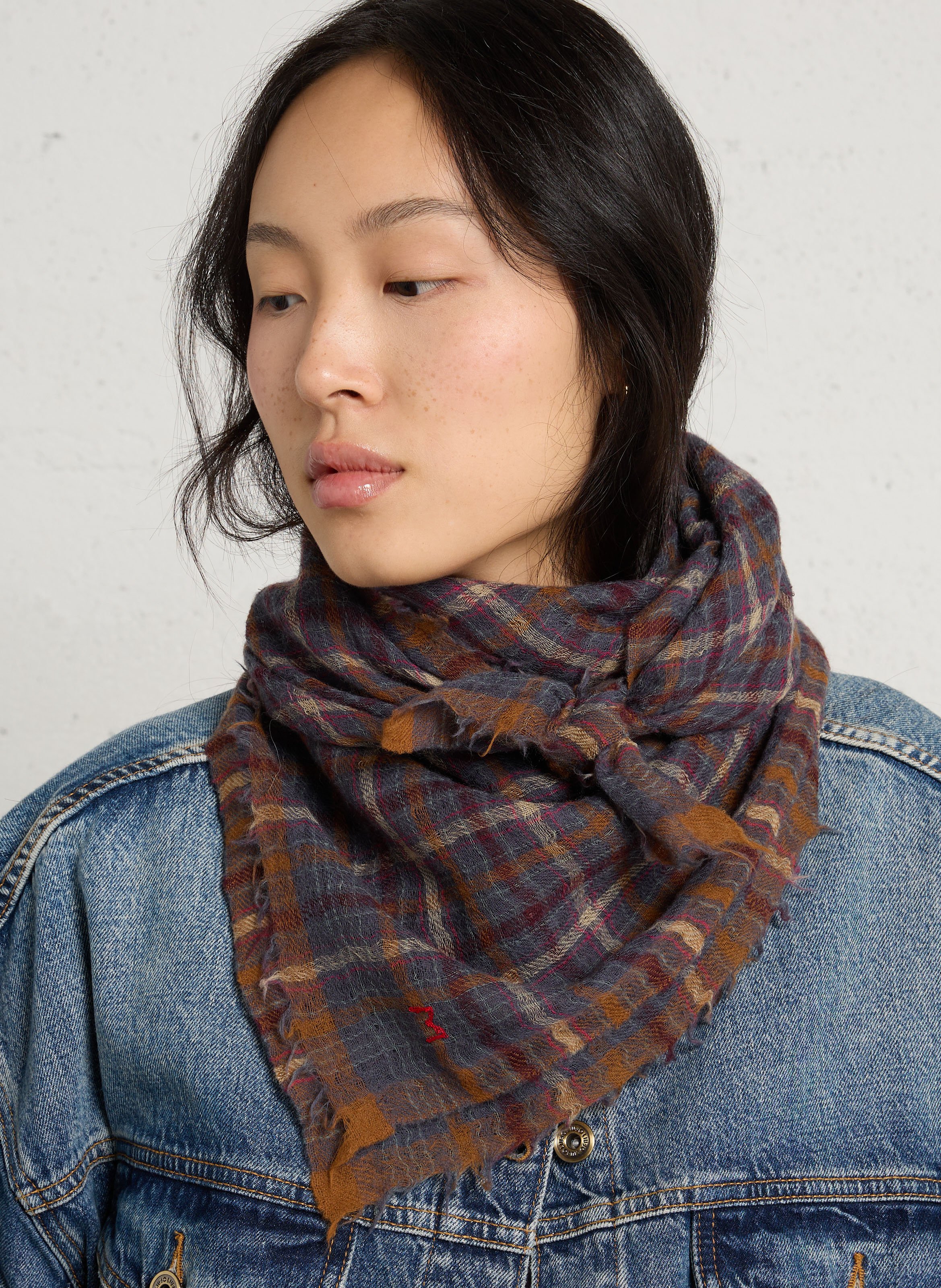 Wool scarf MOISMONT Orange