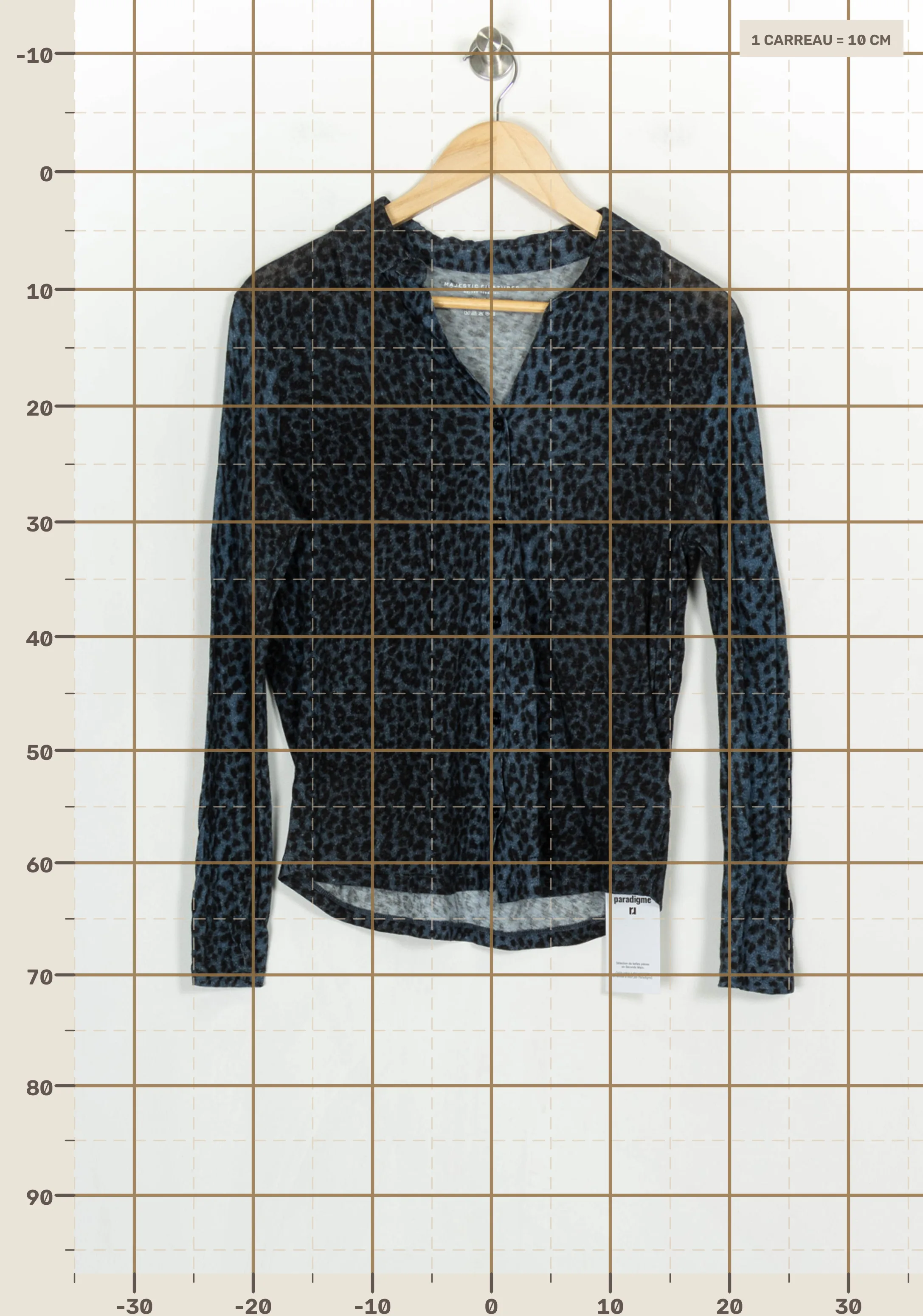 Shirt MAJESTIC FILATURES - SECONDE MAIN Blue