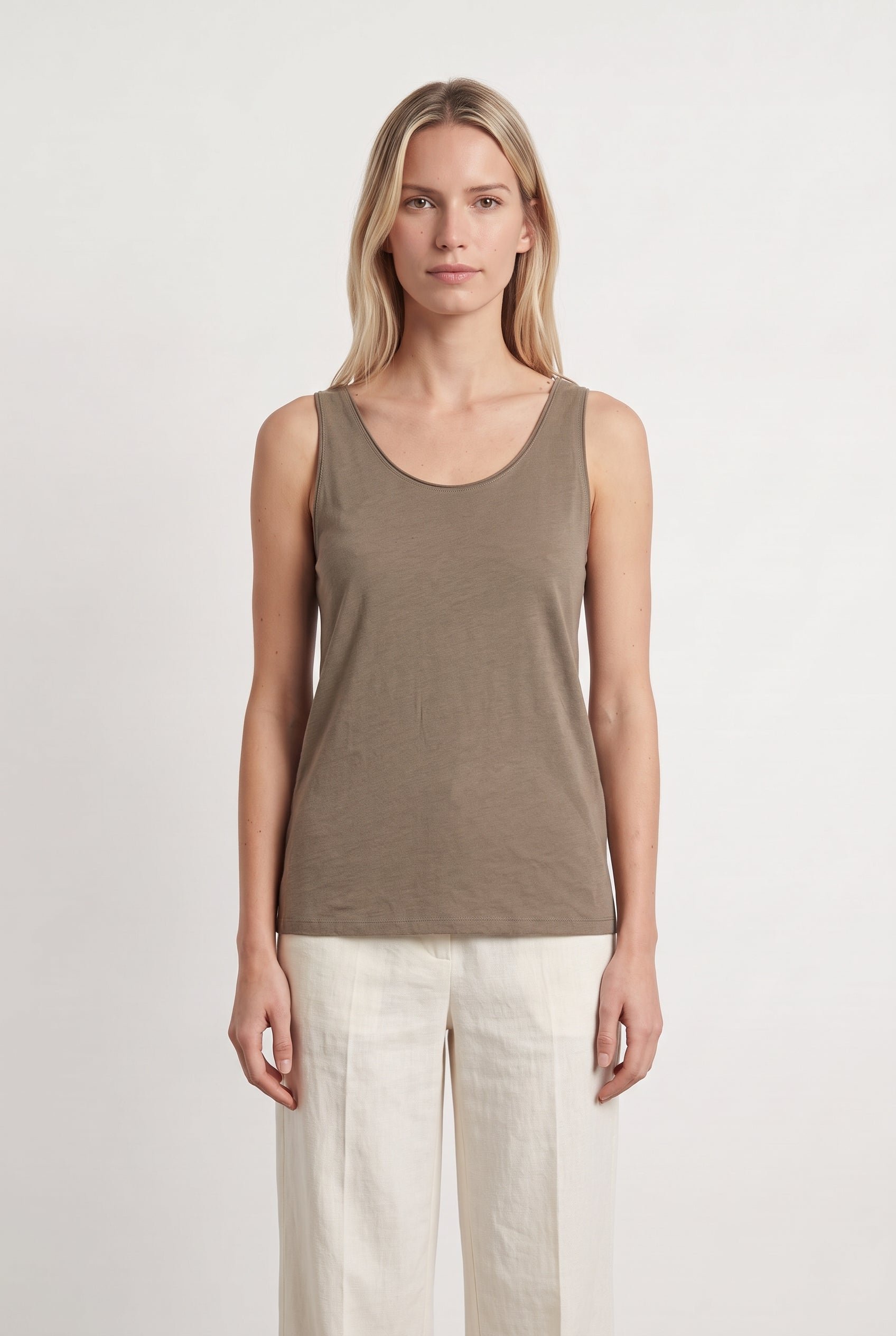 Top & tank top MAJESTIC FILATURES - SECONDE MAIN Beige