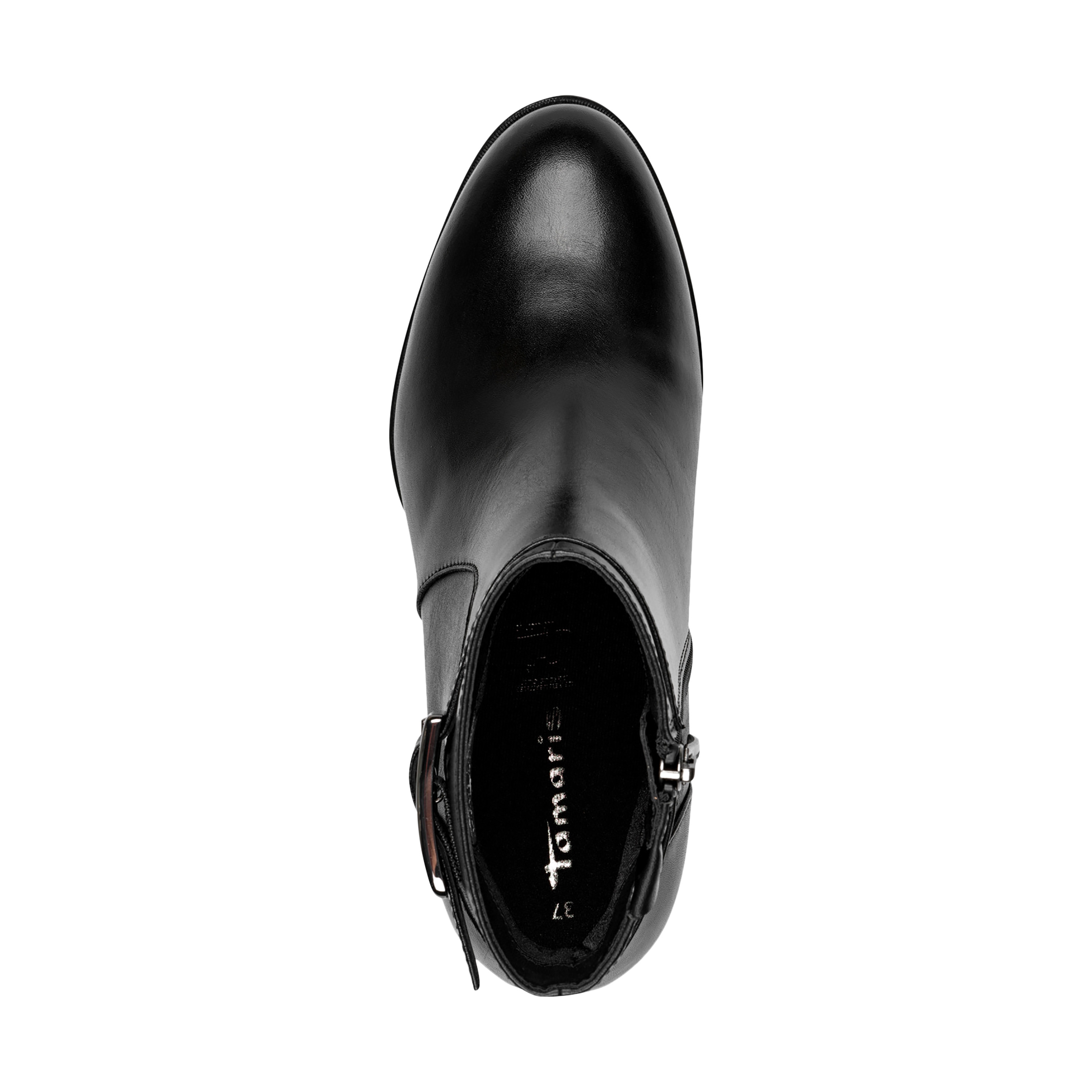 Leather ankle boot TAMARIS Black