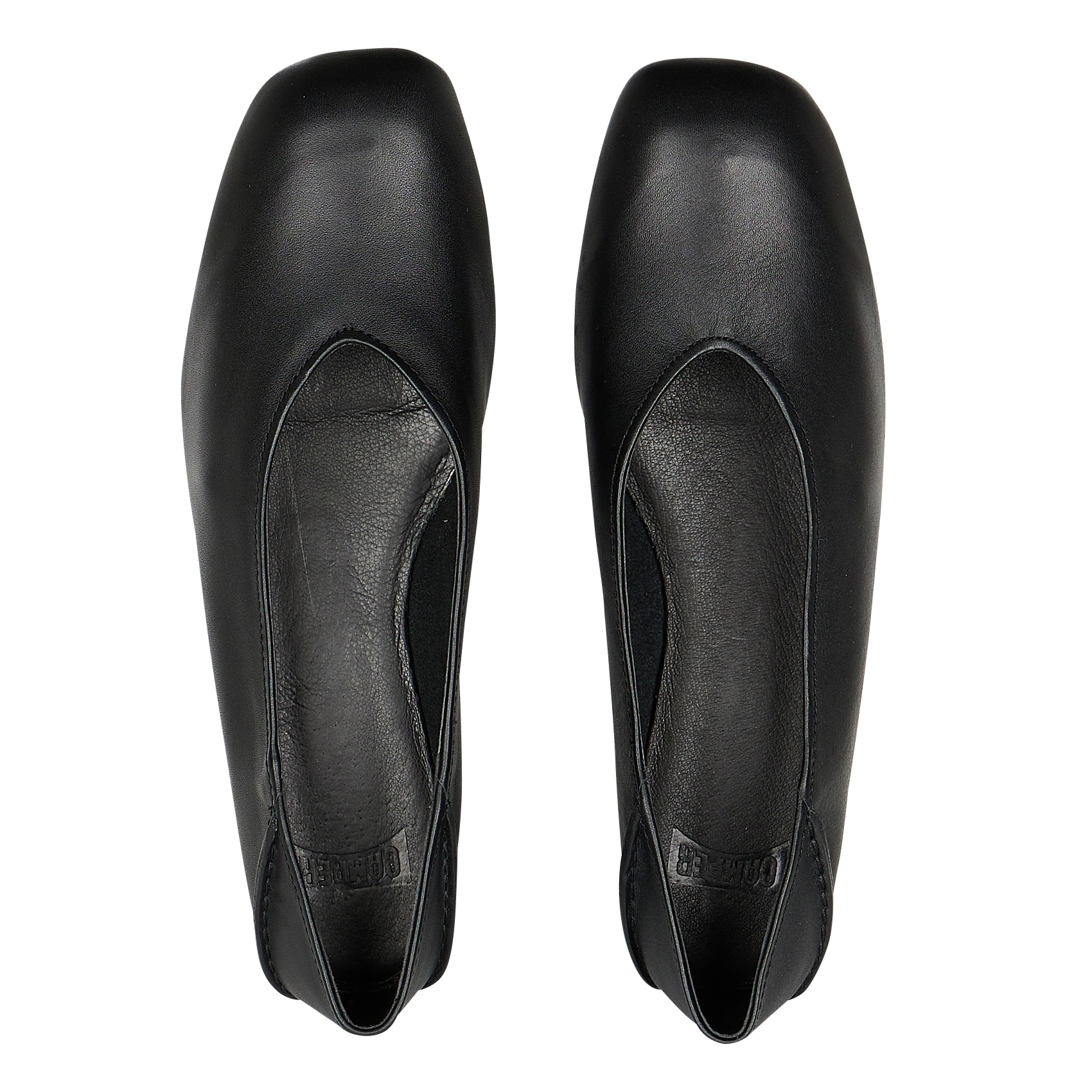 Ballerines en cuir CAMPER Noir