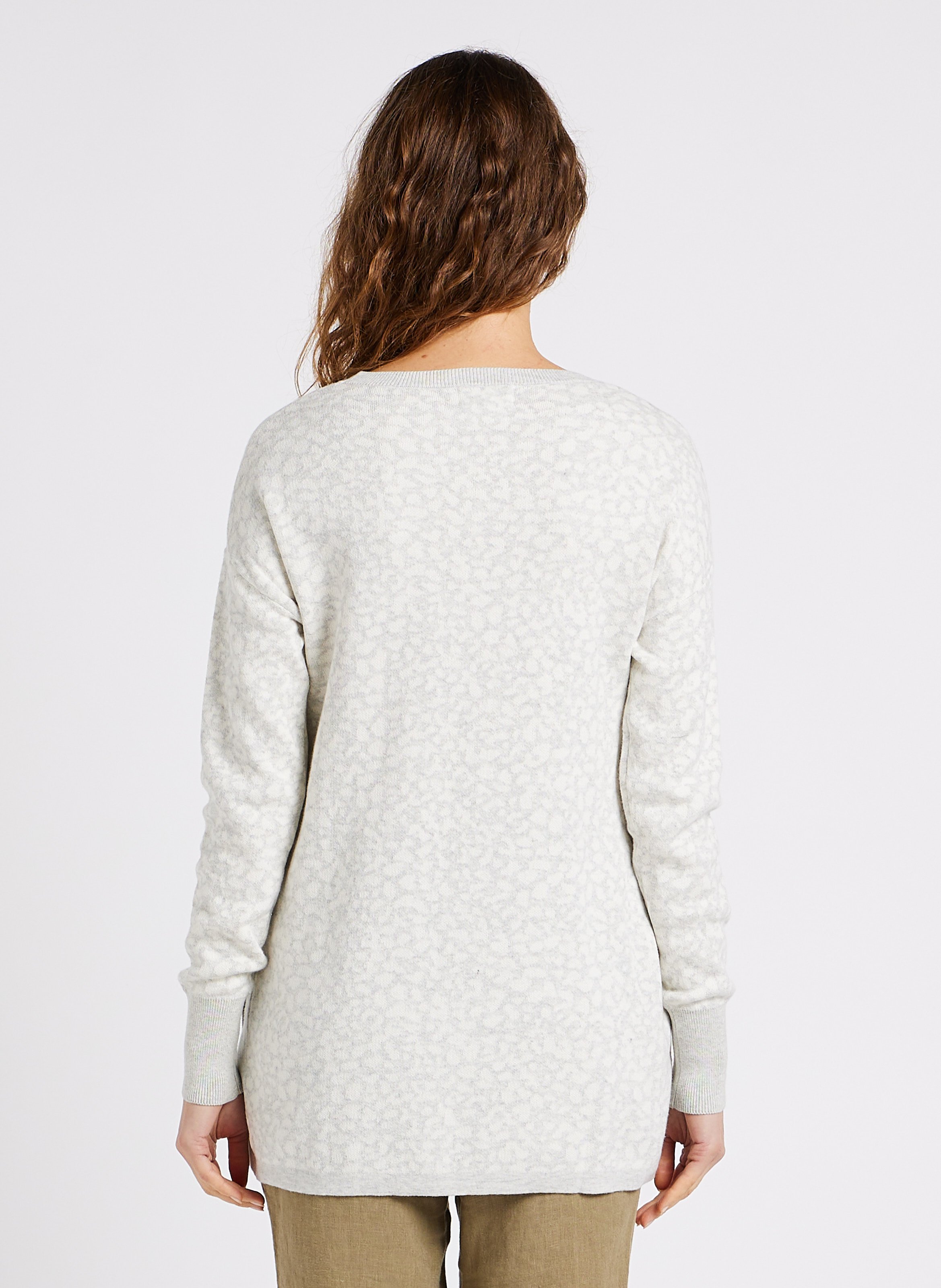 Pulls assortis imprimés en coton SERAPHINE Gris