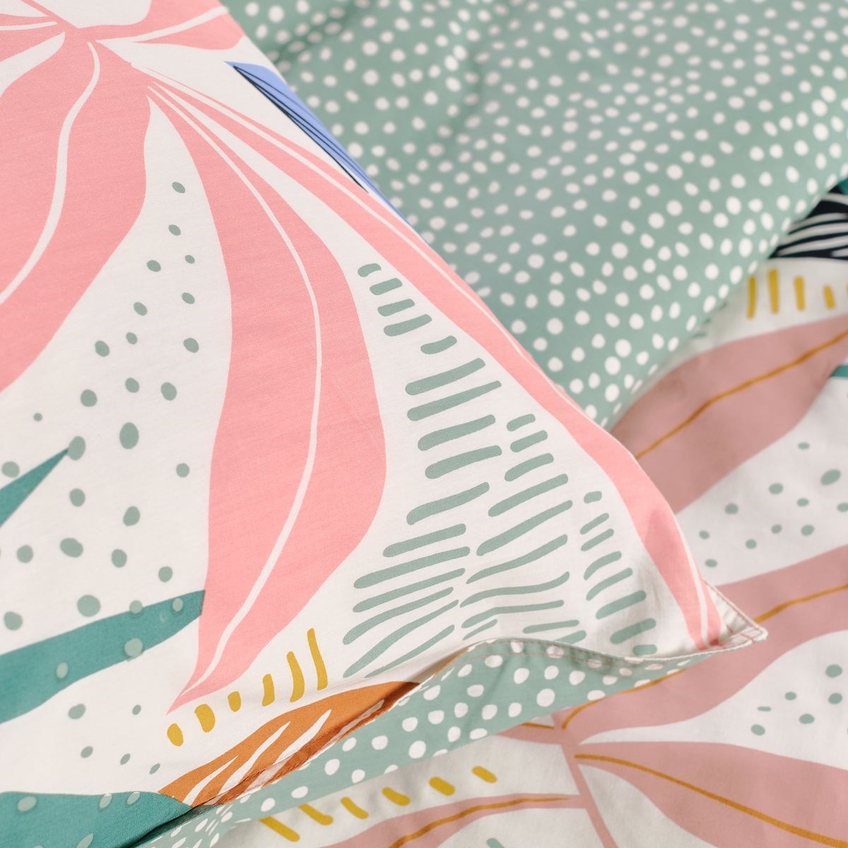 Cotton bedding set Green