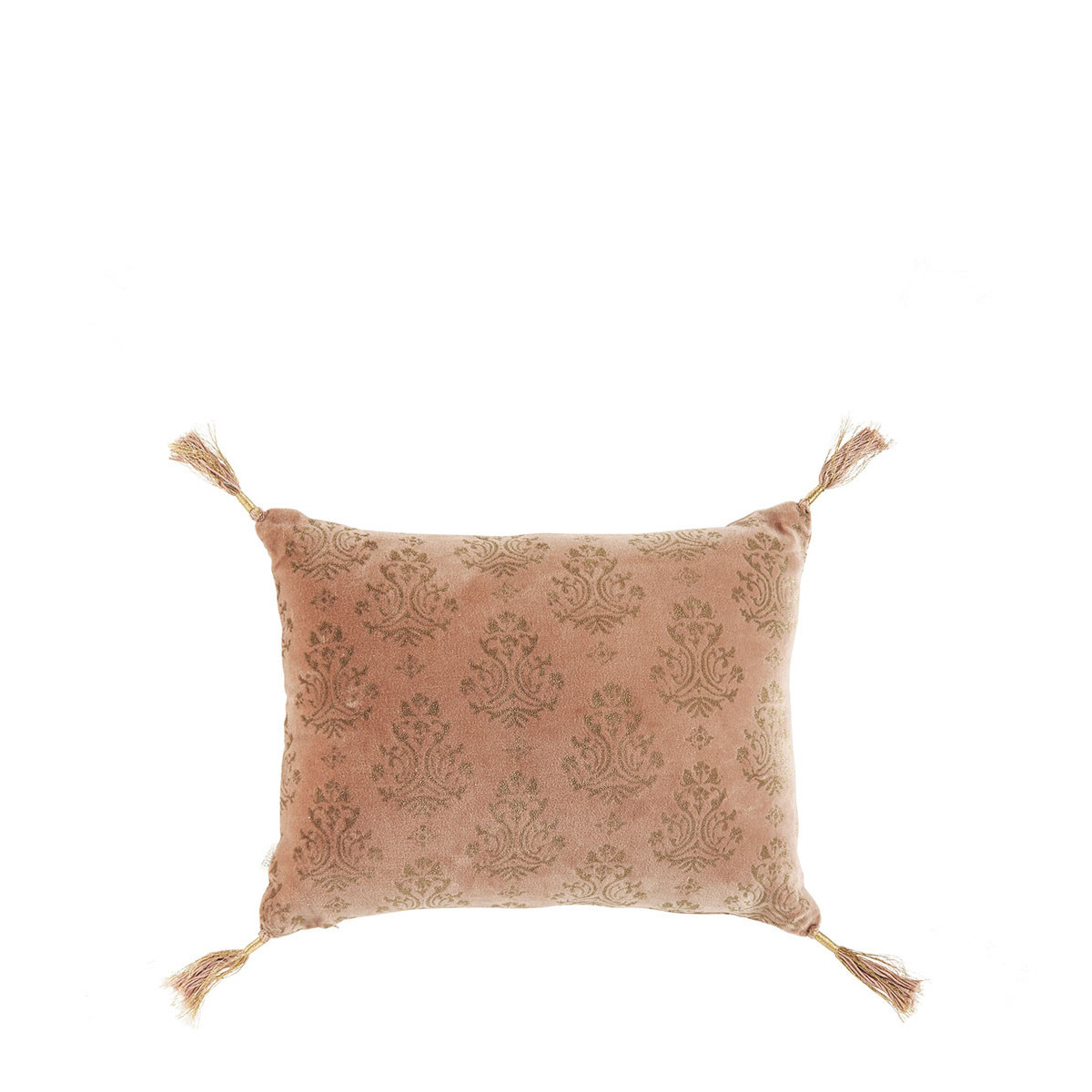 Velvet cushion cover BLANC D'IVOIRE Pink