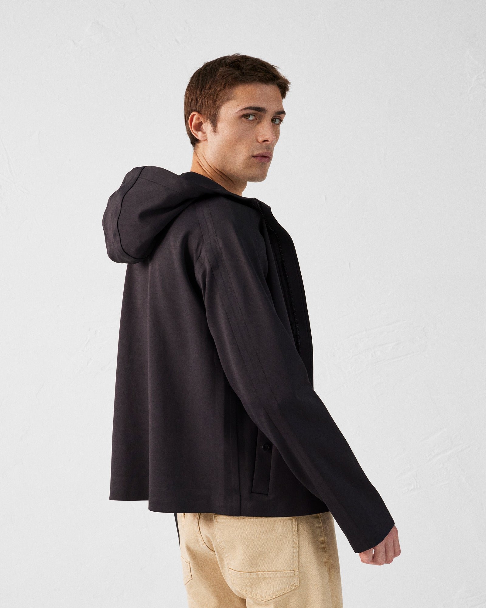 'Ernest' two-tone 'oversize' jacket JOTT Black