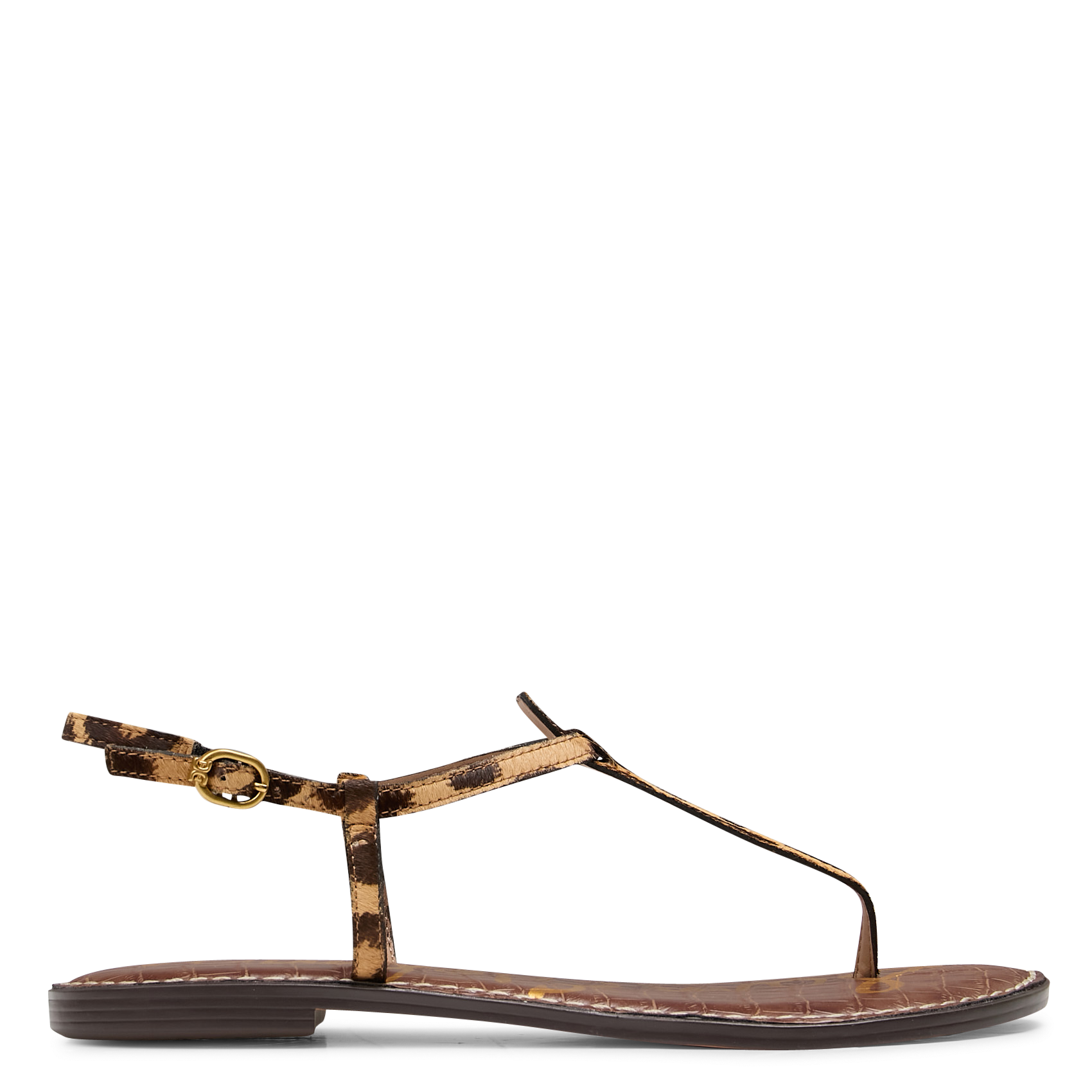 Sandales plates en cuir SAM EDELMAN Multicolore