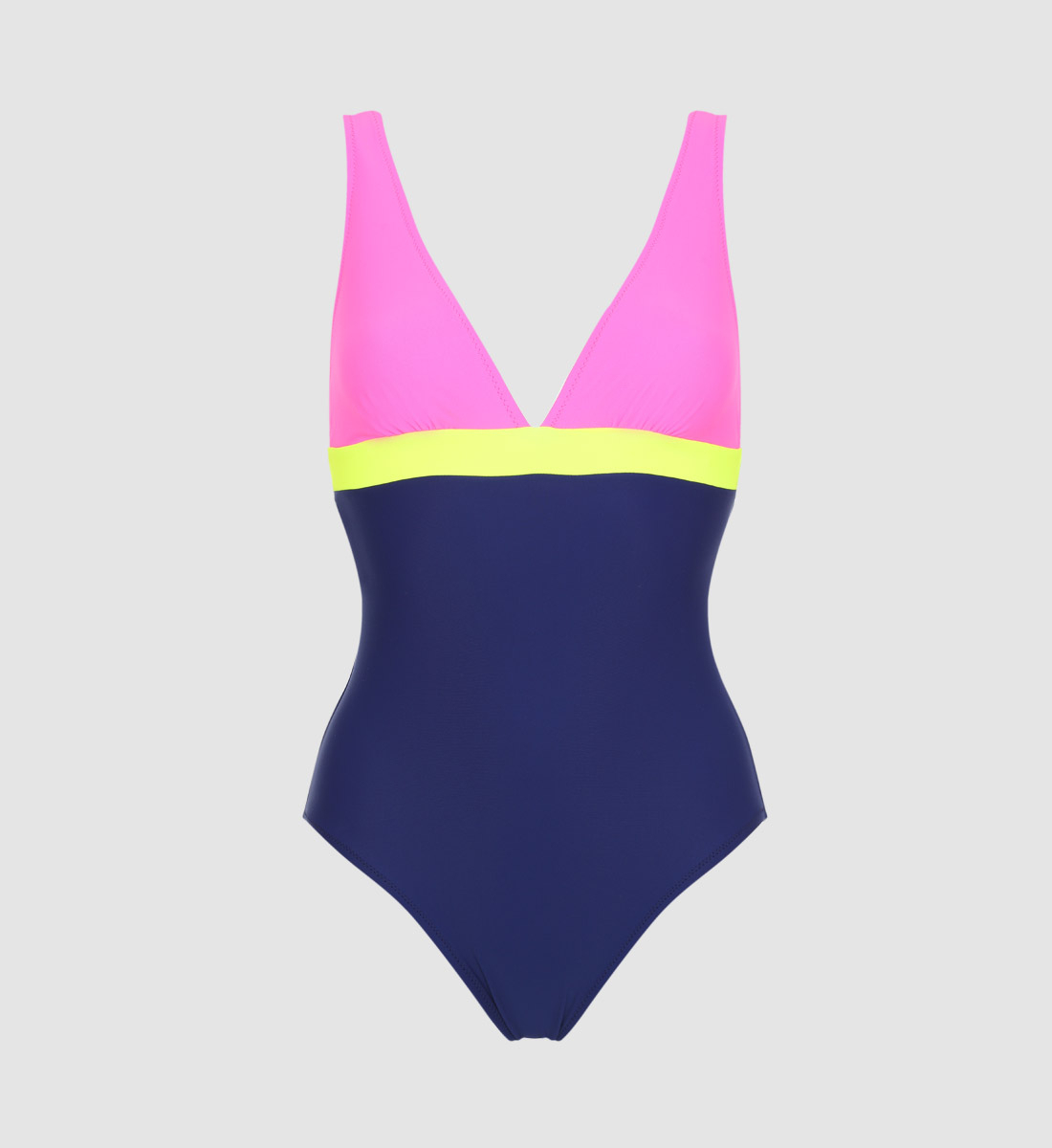 One-piece swimsuit - fluorescent color block GILI'S Multicolored