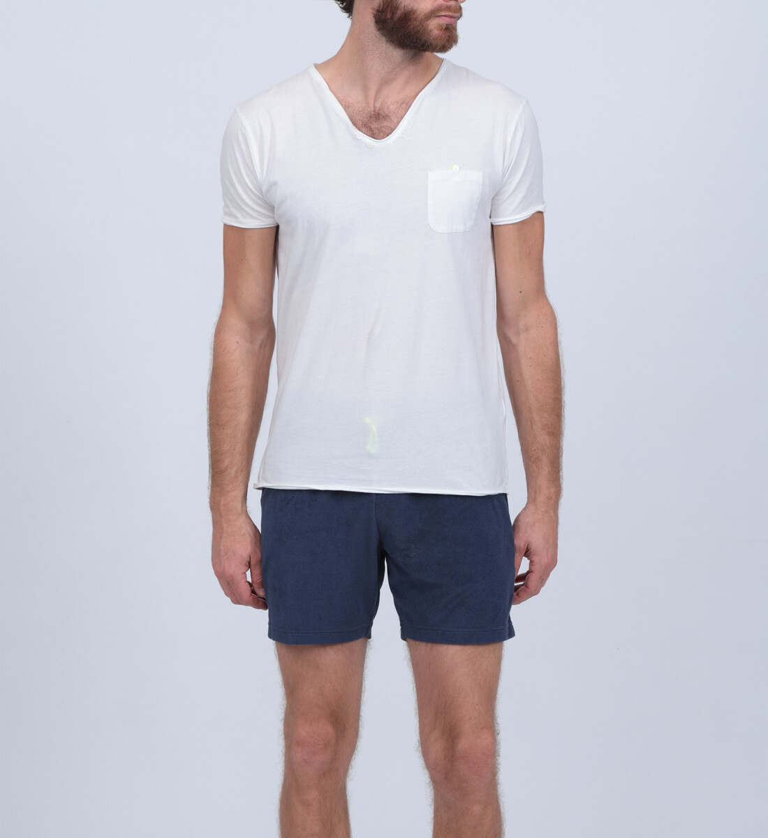 T-shirt with Tunisian collar GILI'S White