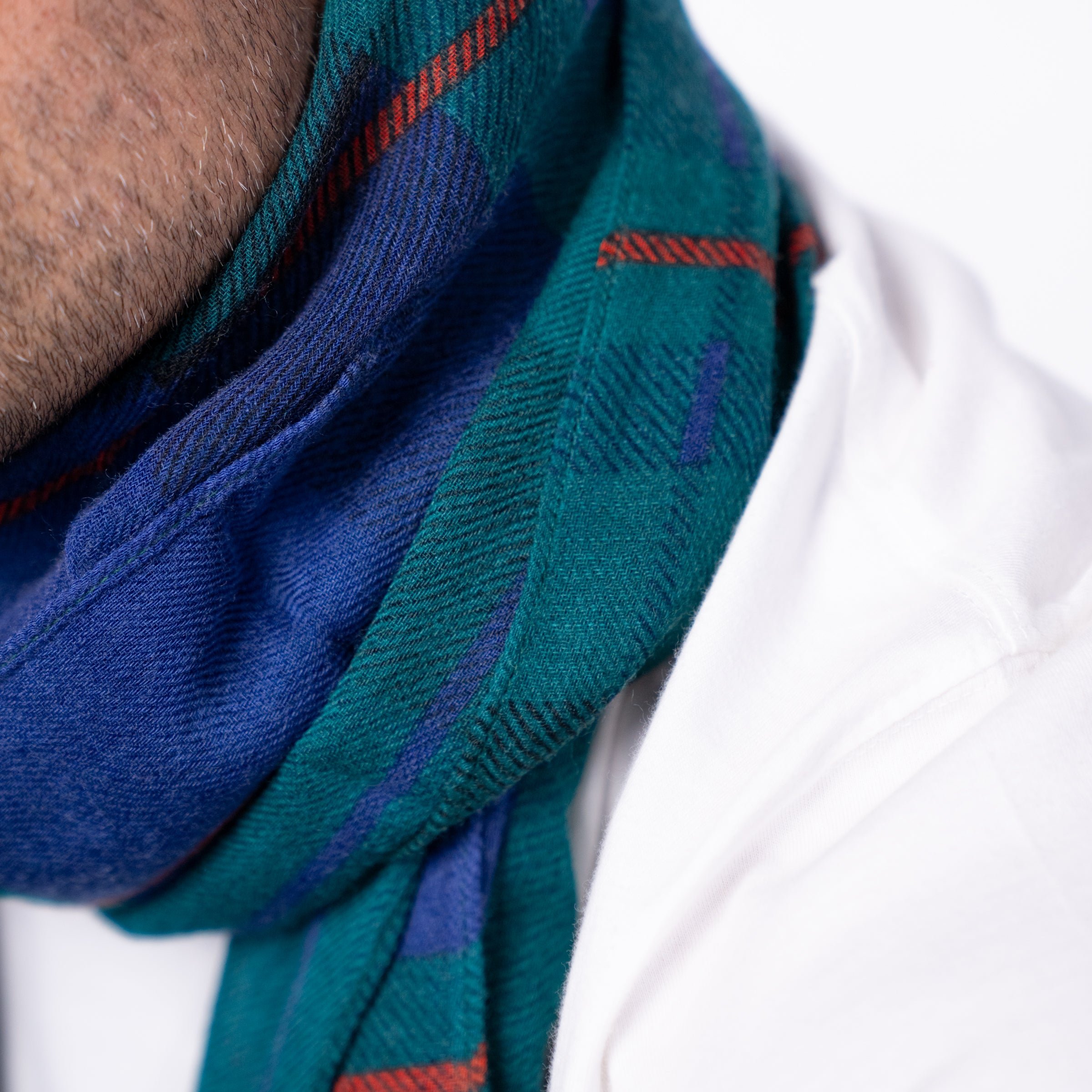 Floaty wool scarf BILLYBELT Blue