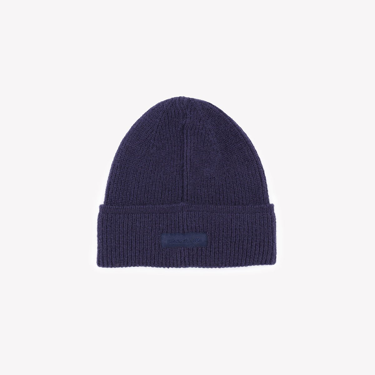 Plain reversible beanie SERGE BLANCO Blue