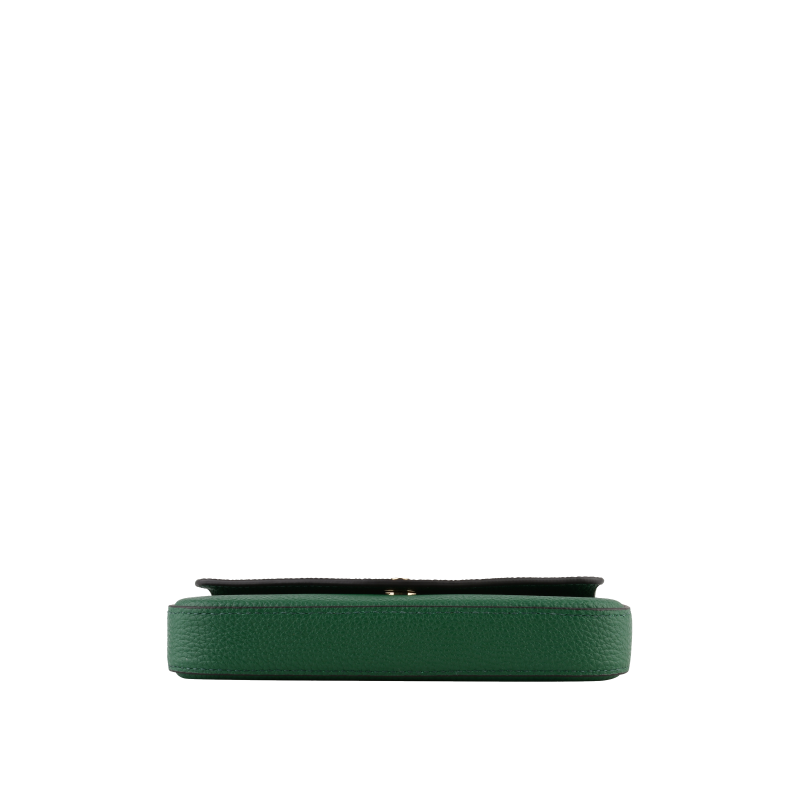 Clutch bag - calfskin POURCHET Green