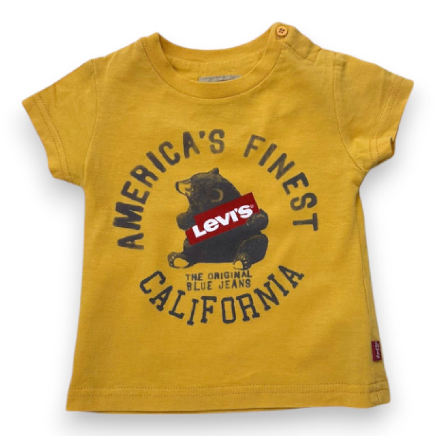 Yellow baby T-shirt - 6 months LEVI'S - Seconde main Yellow