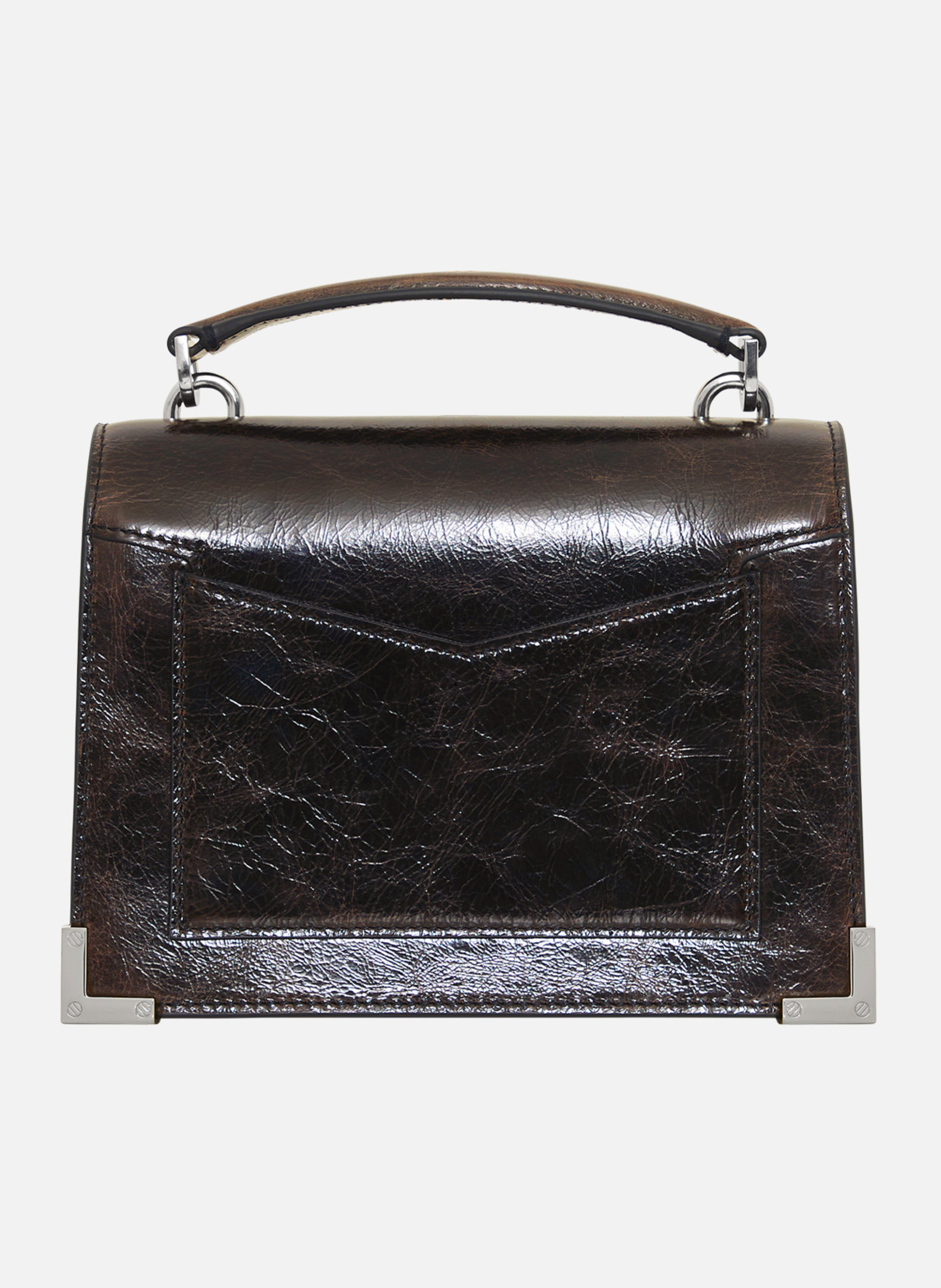 Emily small leather bag THE KOOPLES Brown
