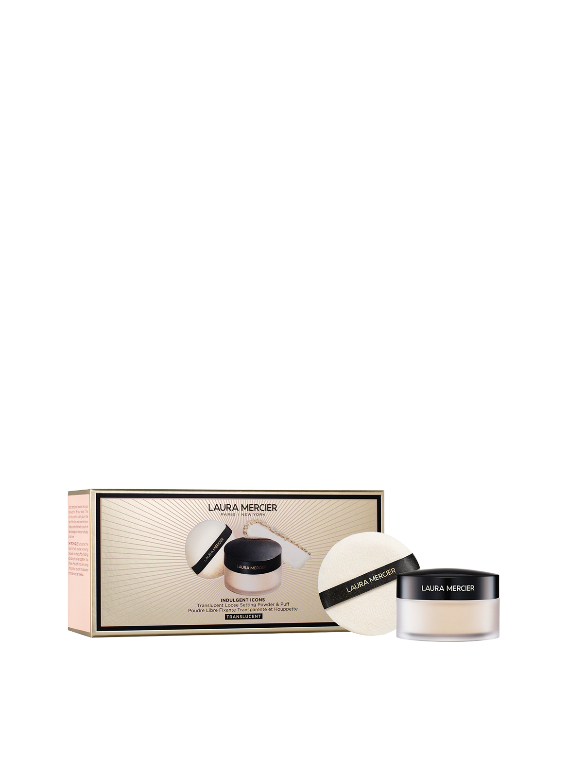 Indulgent Icons - Translucent Loose Setting Powder + Puff LAURA MERCIER No color