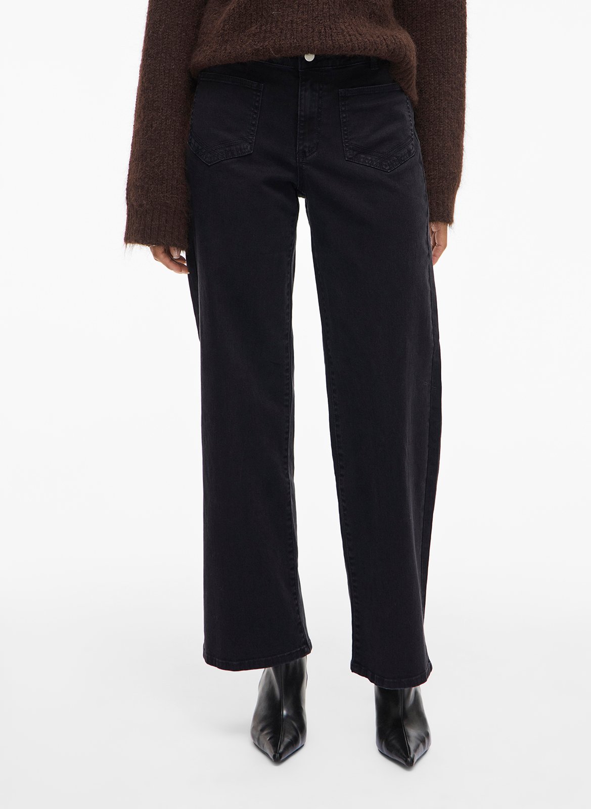 Jean large en coton mélangé VILA