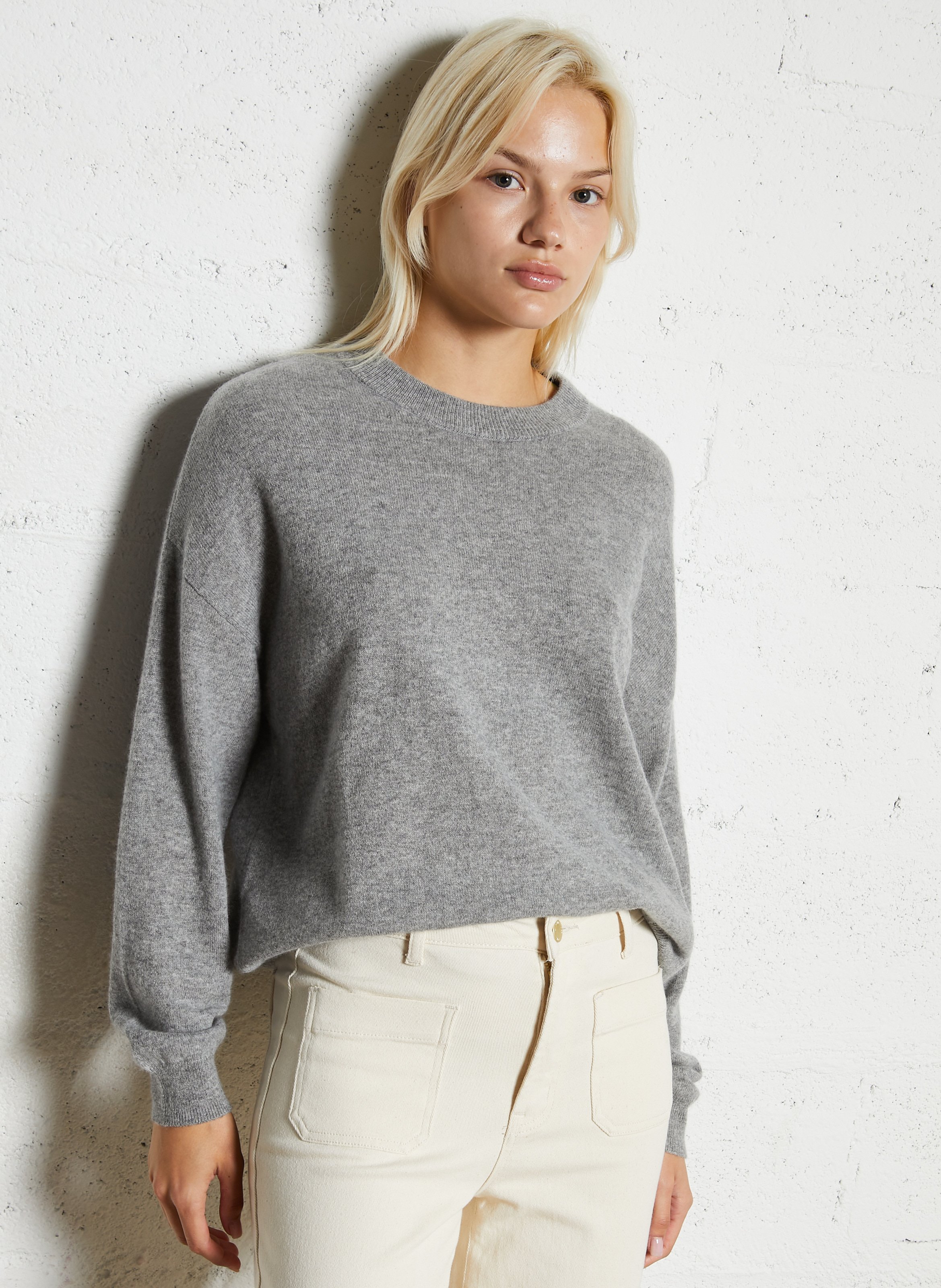 Pull ample col rond en cachemire SUD EXPRESS