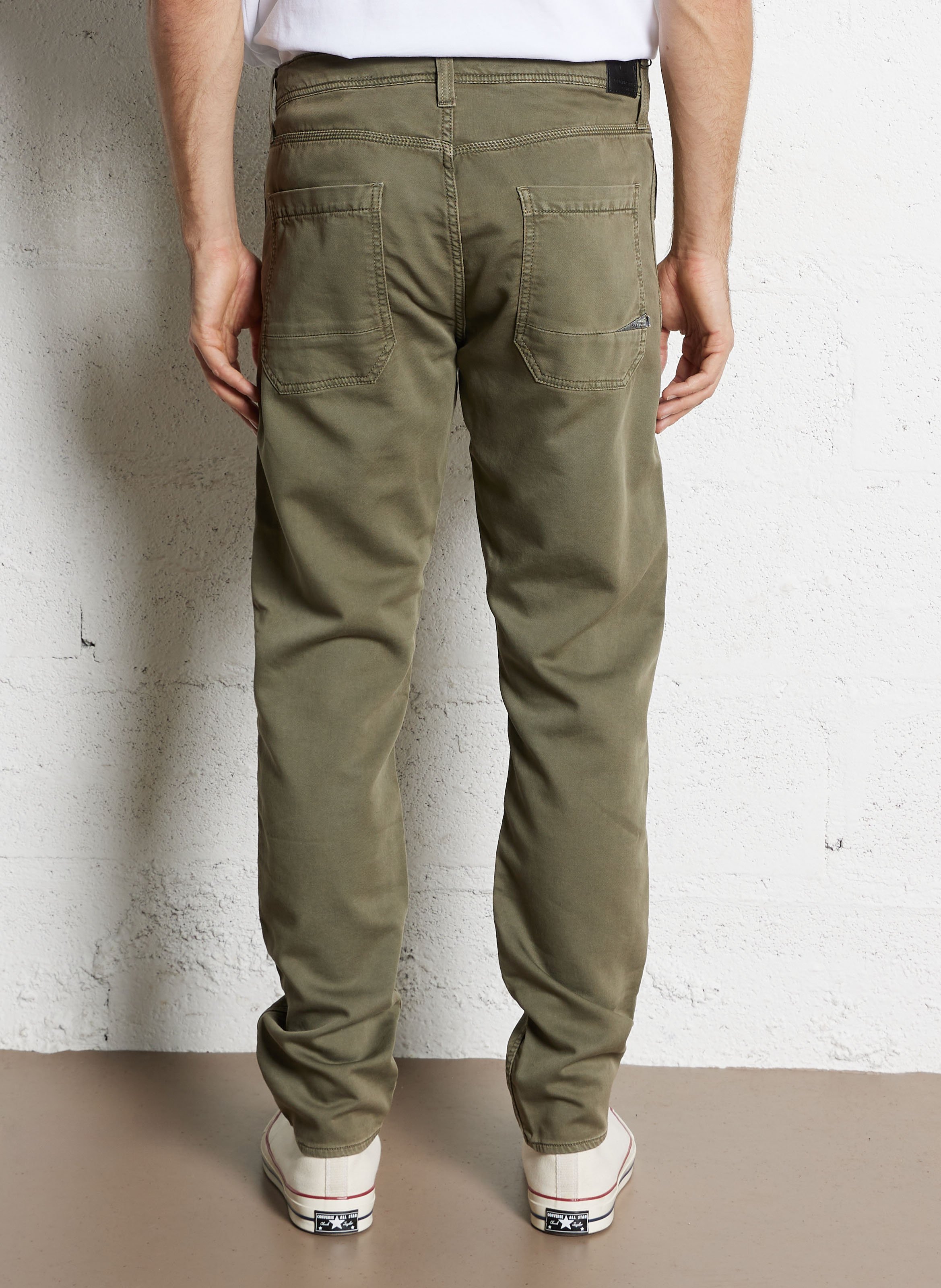 Jeans aderenti in misto cotone LE TEMPS DES CERISES Verde