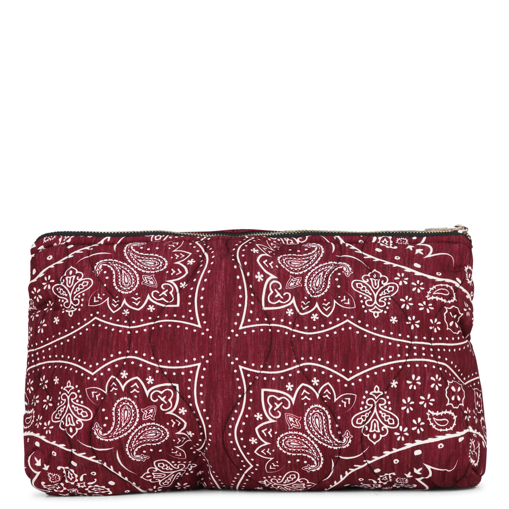 Gepolsterte Clutch mit Reißverschluss und Muster AOKYANOS