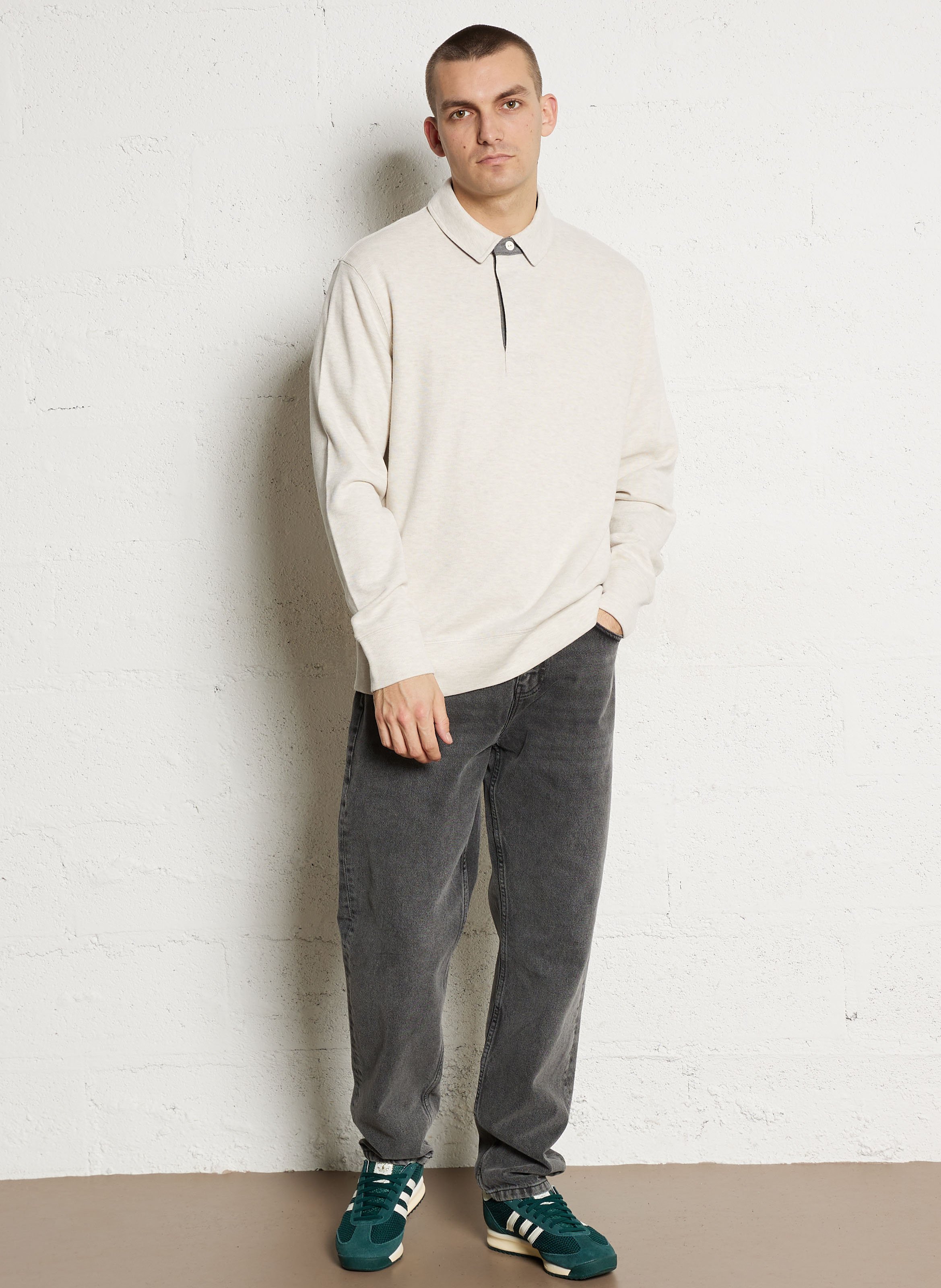 Rechte katoenen polo GANT Beige