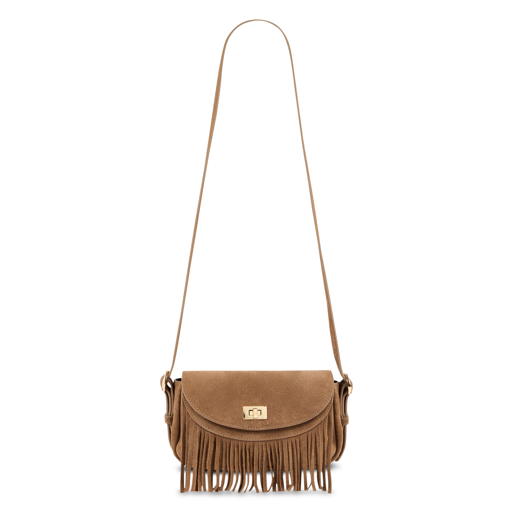 Dori leather shoulder bag SANDRO Beige