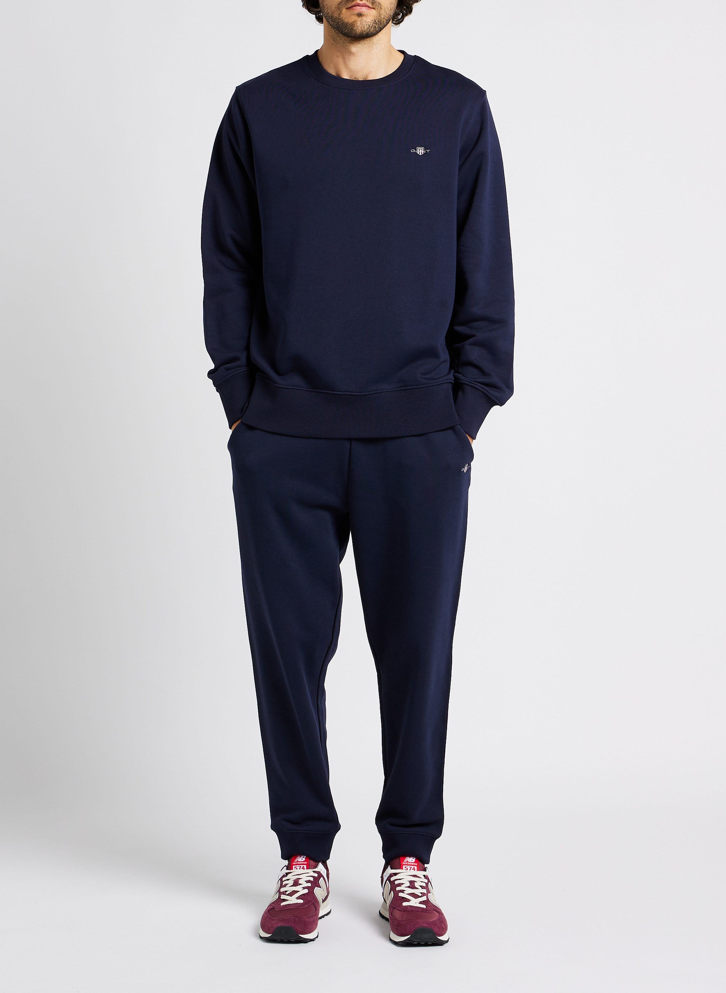 Rundhals-Sweatshirt aus Baumwoll-Mix GANT Blau