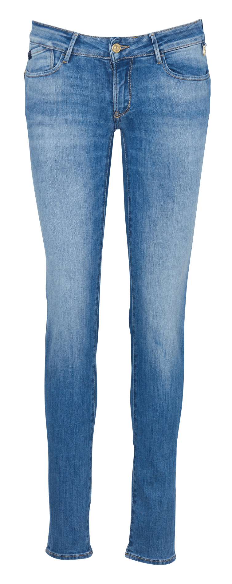 Slim fit jeans effen LE TEMPS DES CERISES Blauw