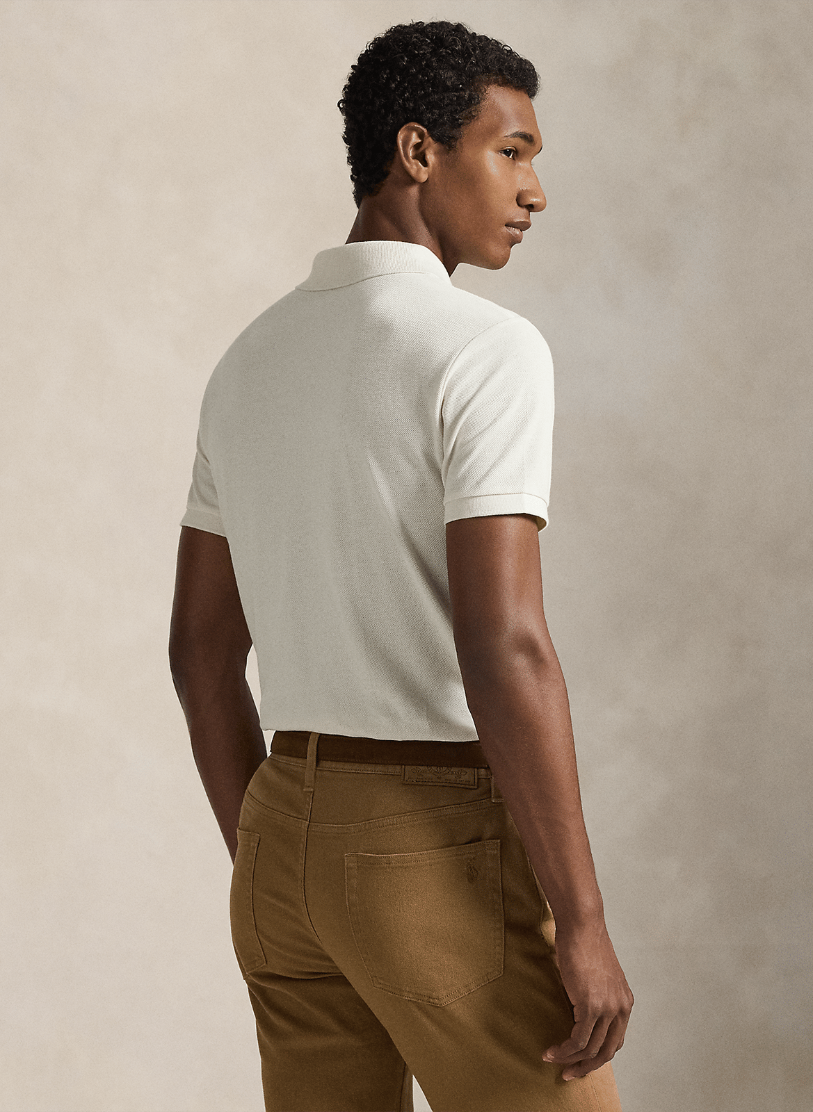 Custom-Fit Polo aus Pikee-Baumwolle POLO RALPH LAUREN Beige