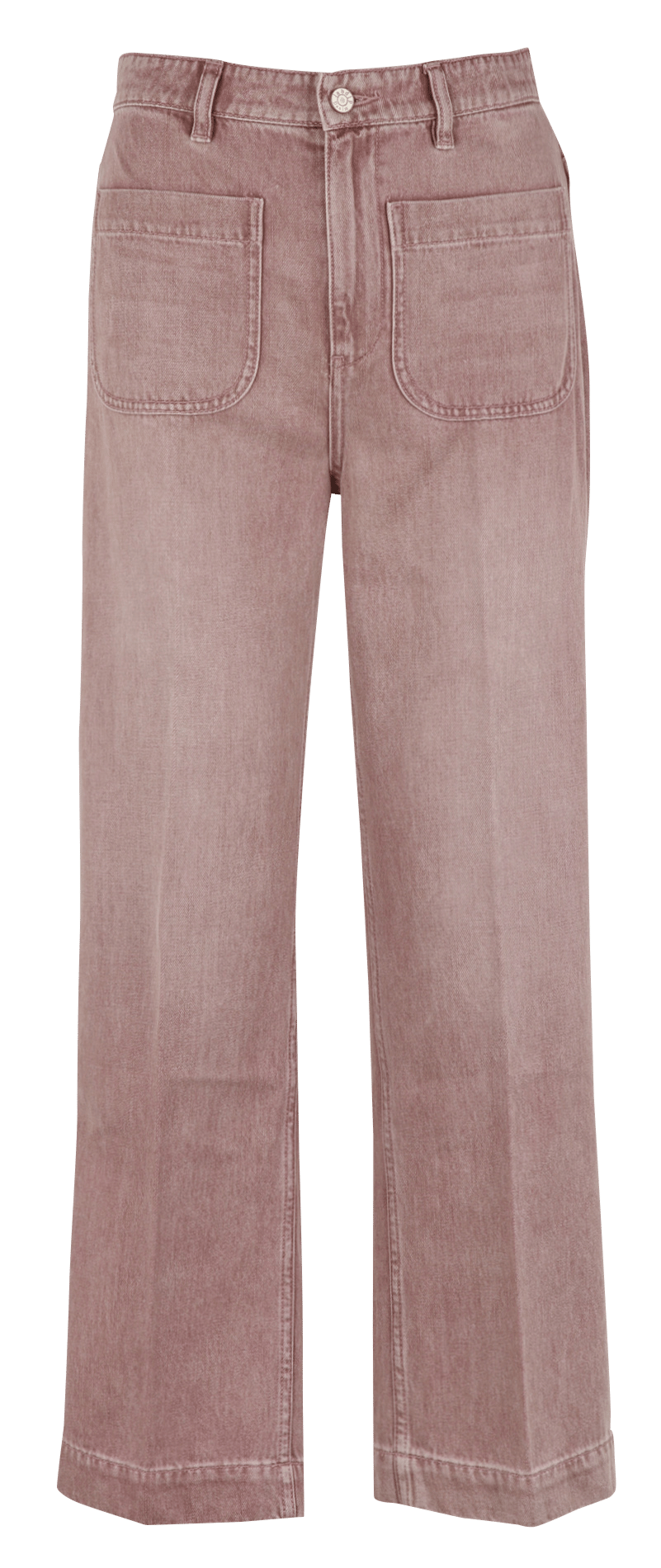 Jean droit en coton LAB DIP Rose