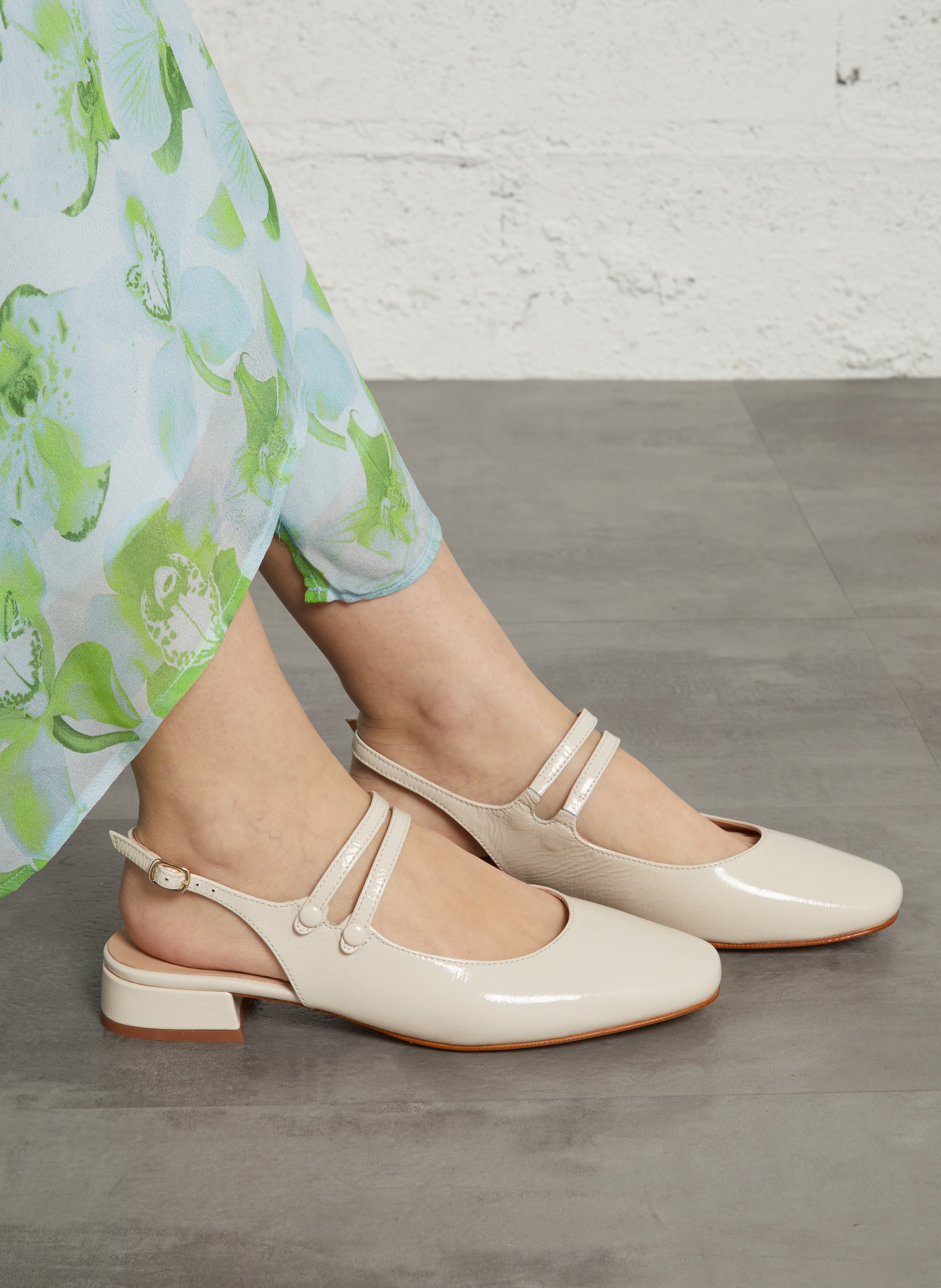 Ballerinas - Leder BOCAGE Weiss