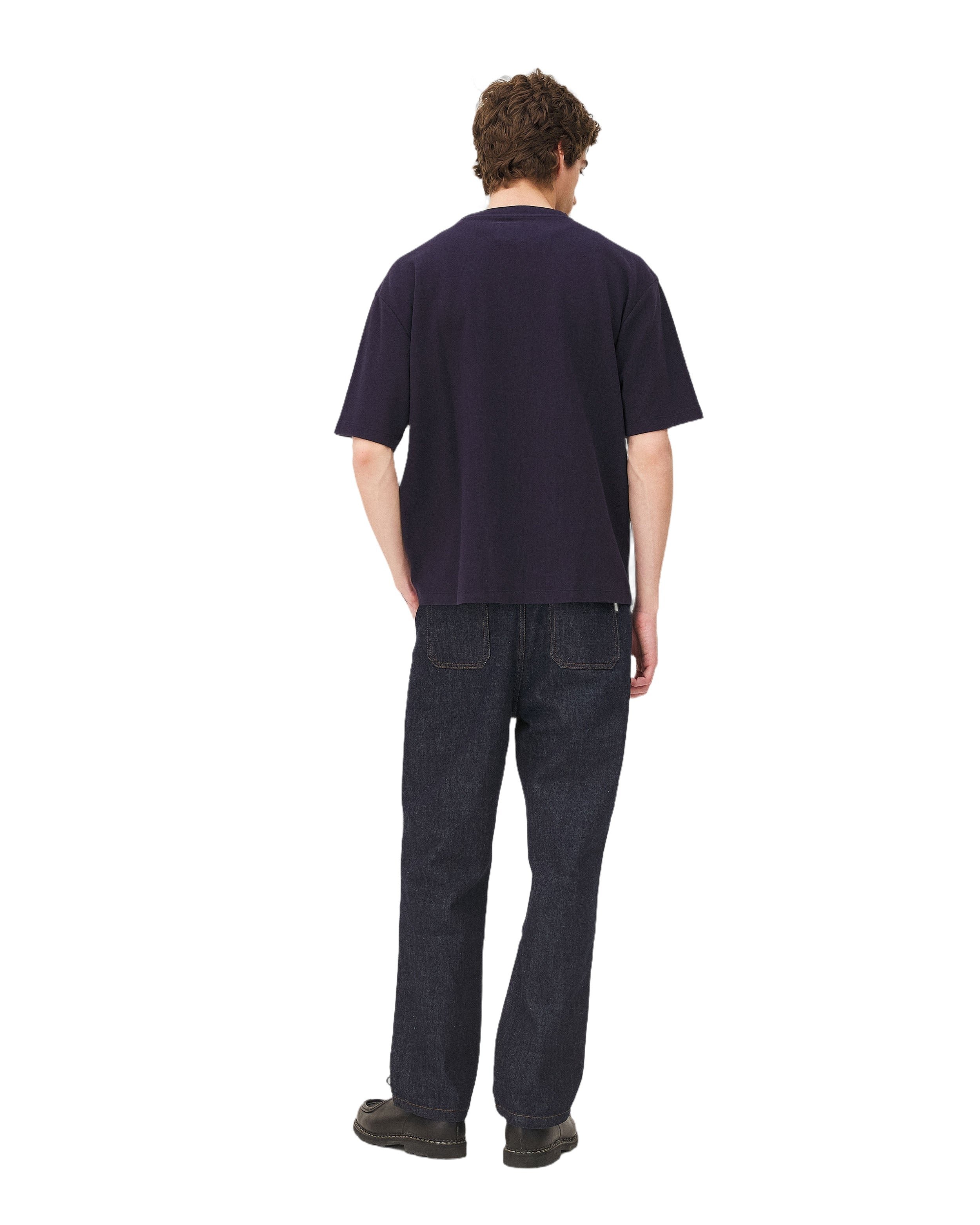 Oversized t-shirt navy Noyoco Blue