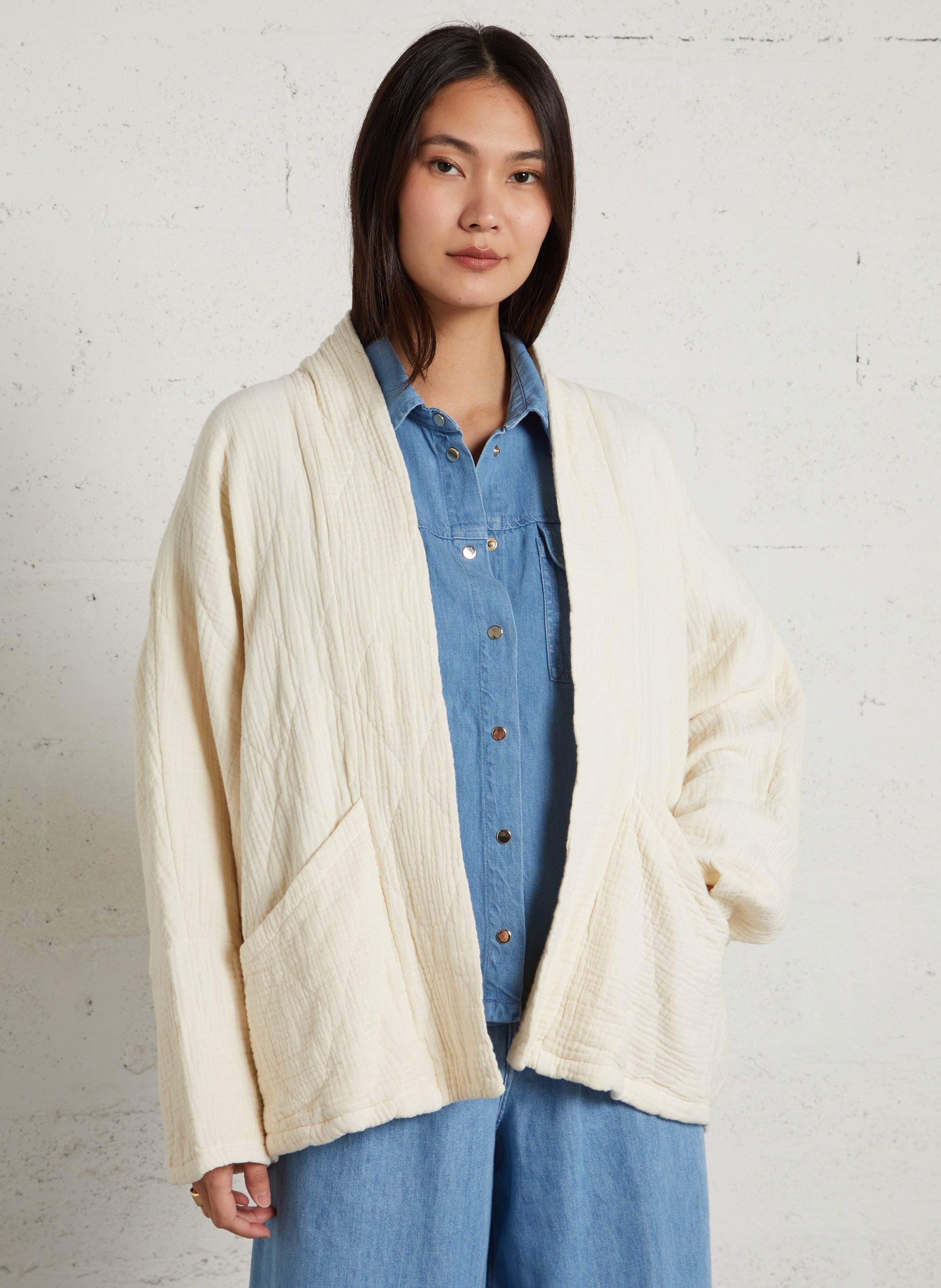 Veste oversize en coton AOKYANOS