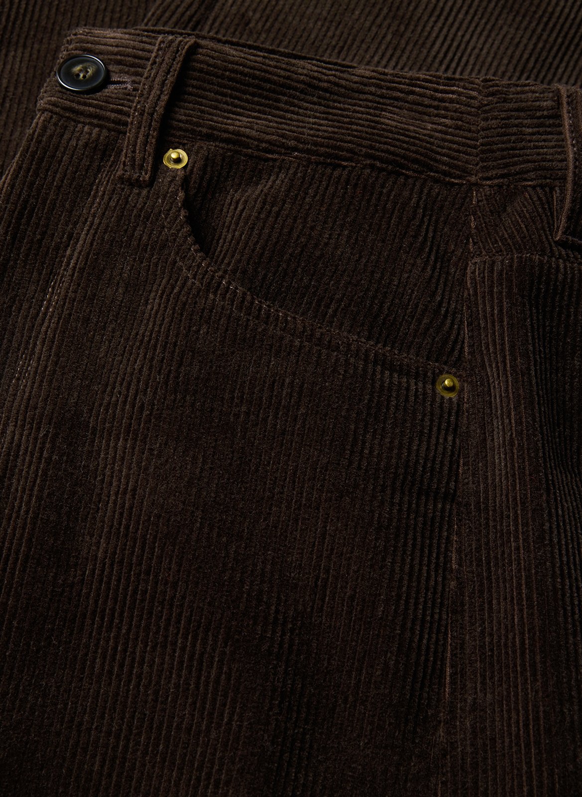 Straight corduroy pants SOEUR Brown