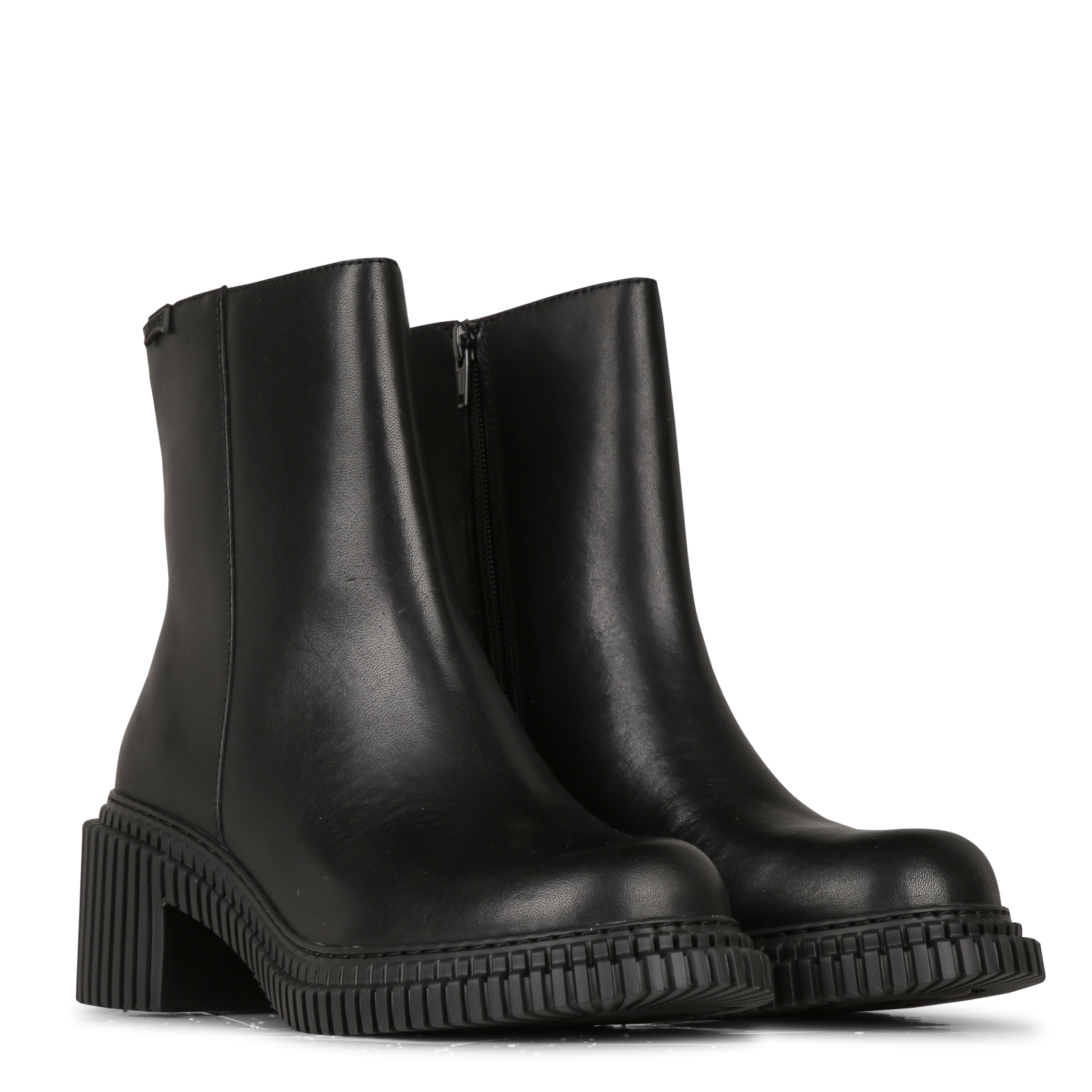 Leather ankle boots CAMPER Black