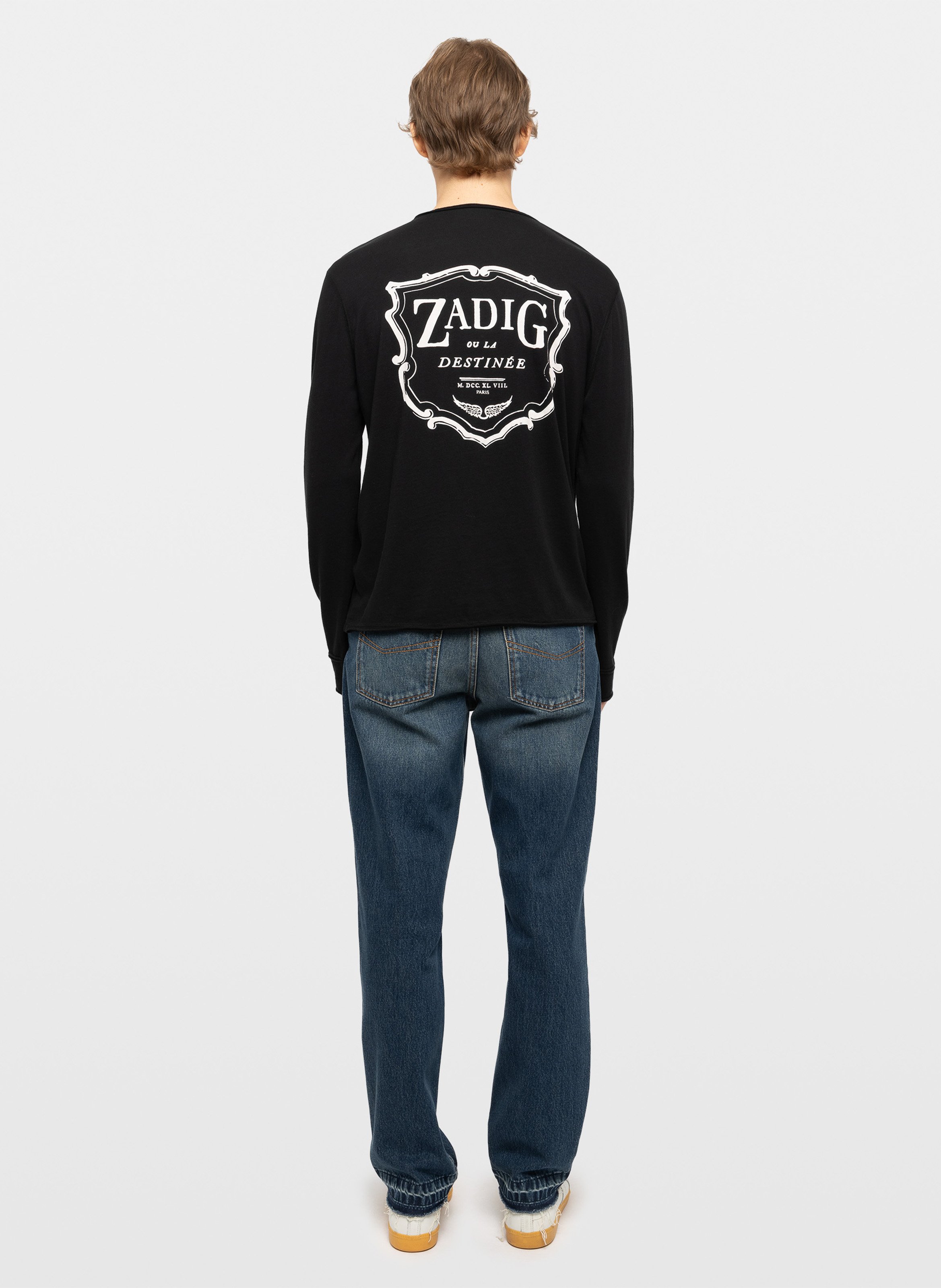 Gerade geschnittenes T-Shirt aus Baumwolle ZADIG&VOLTAIRE Schwarz