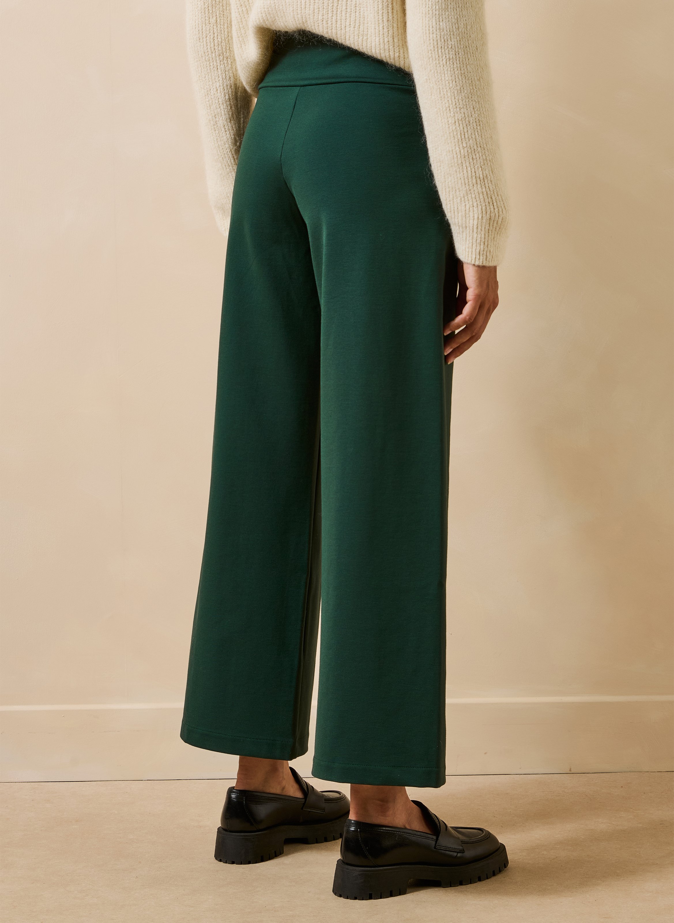 Wide fluid trousers LA FEE MARABOUTEE Green