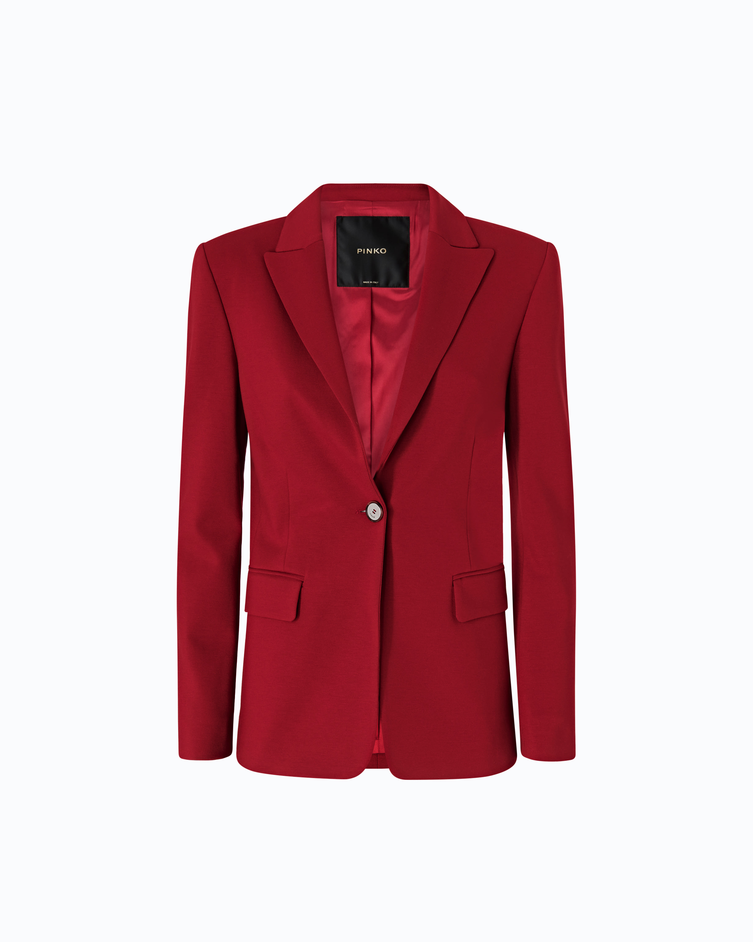 Blazer à simple boutonnage PINKO Rouge