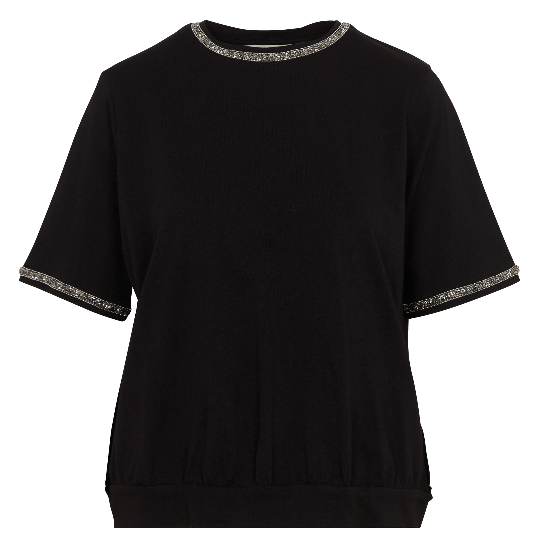 Oversized T-shirt van katoen LA FEE MARABOUTEE Zwart