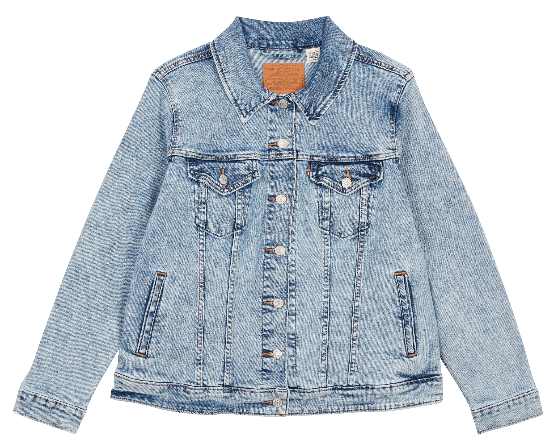 Veste en jean délavé LEVI&#039;S Jean Délavé