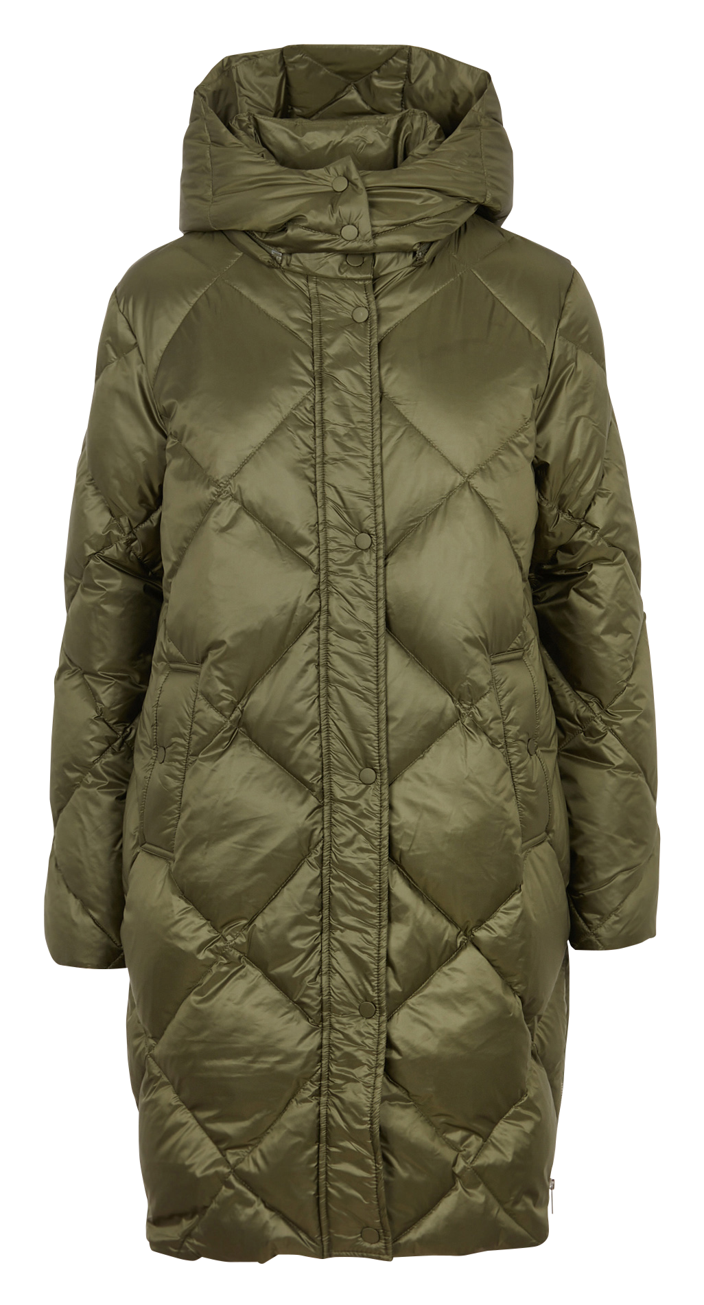 Doudoune oversize à capuche Vert