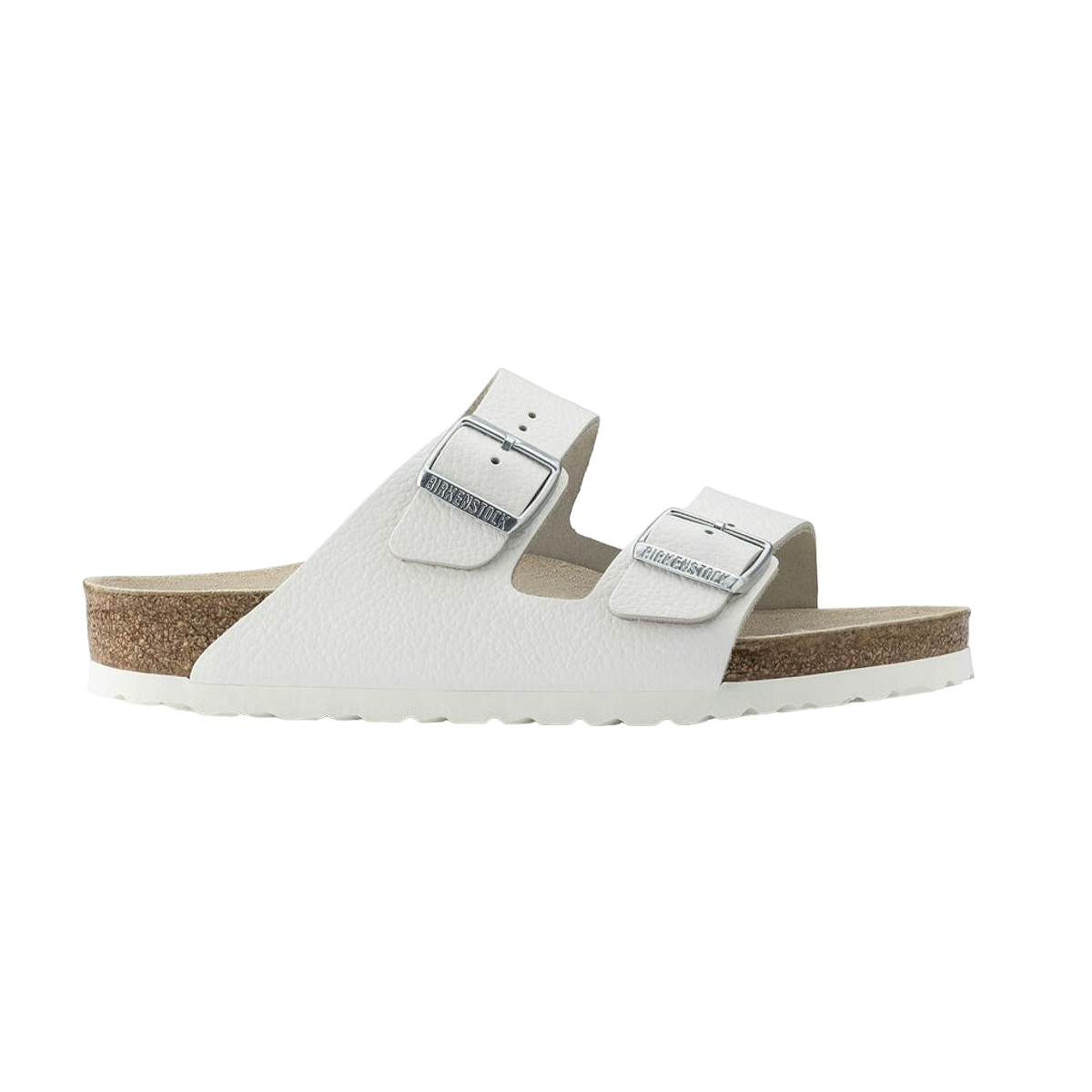 Faux leather sandals BIRKENSTOCK White