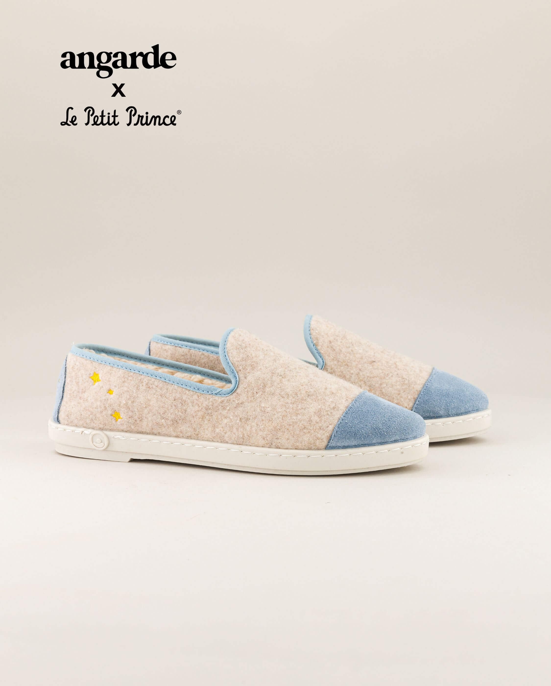 Women's slippers collaboration with the little prince ANGARDE Beige