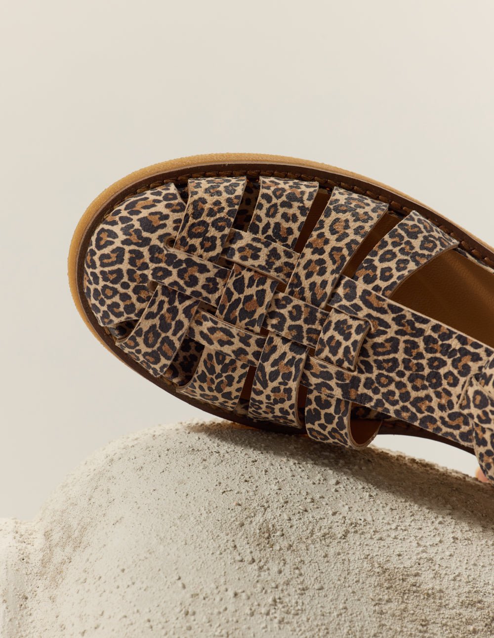 Faux leather sandals ODAJE EX. M.MOUSTACHE Beige