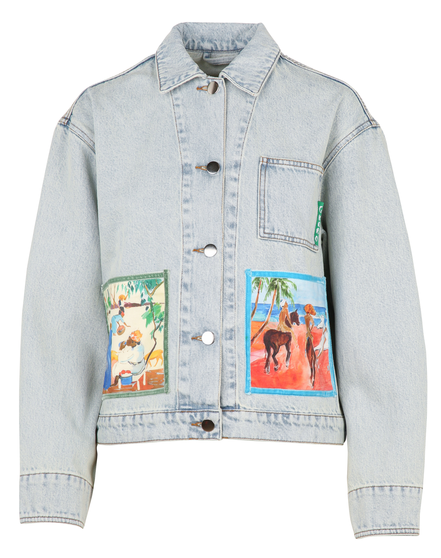 Blouson aus Stretch-Baumwolle G.KERO Blau