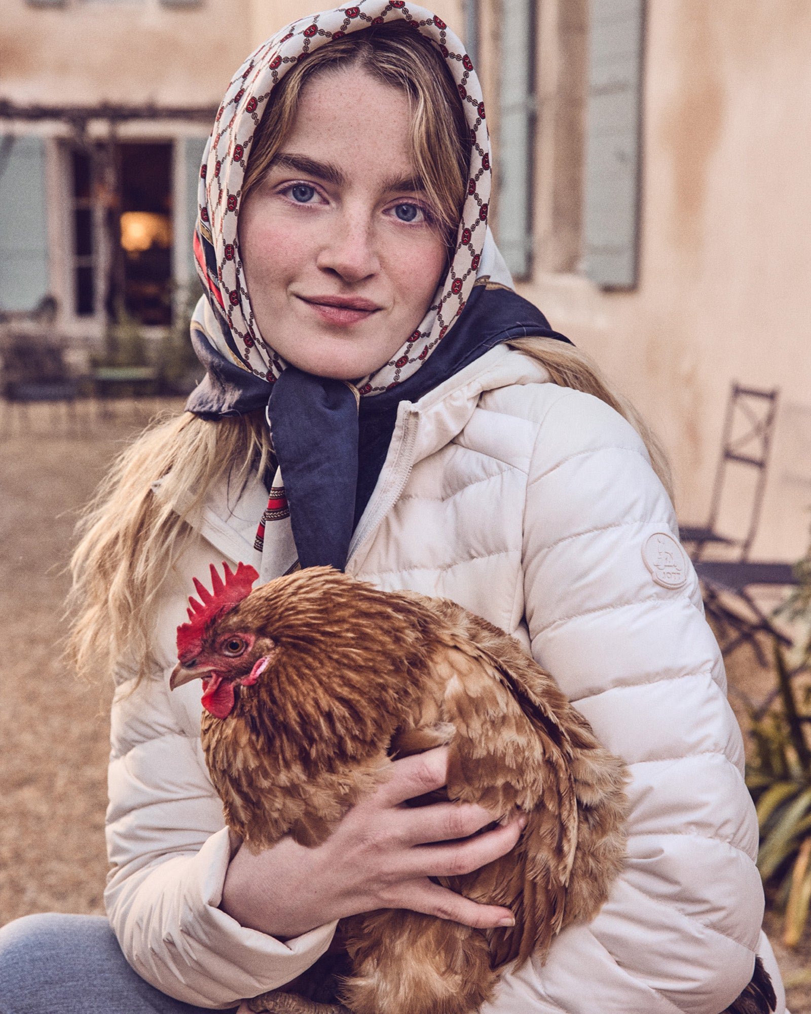 Lightweight stretch hooded puffer jacket Salma JOTT White